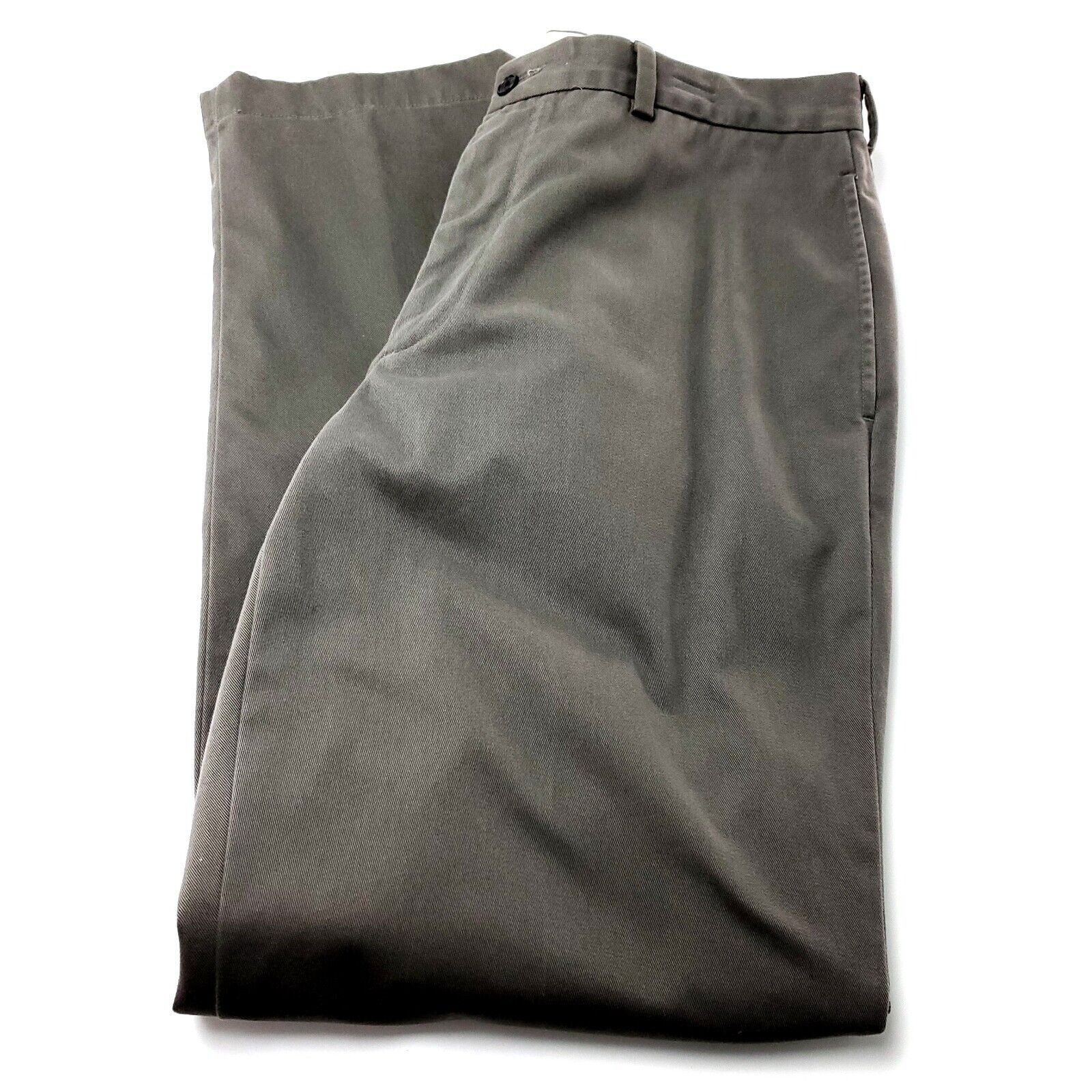Brooks Brothers Brooks Brothers 346 Advantage Chino Clark Cotton Pants 35/33 Size US 35 - 1 Thumbnail