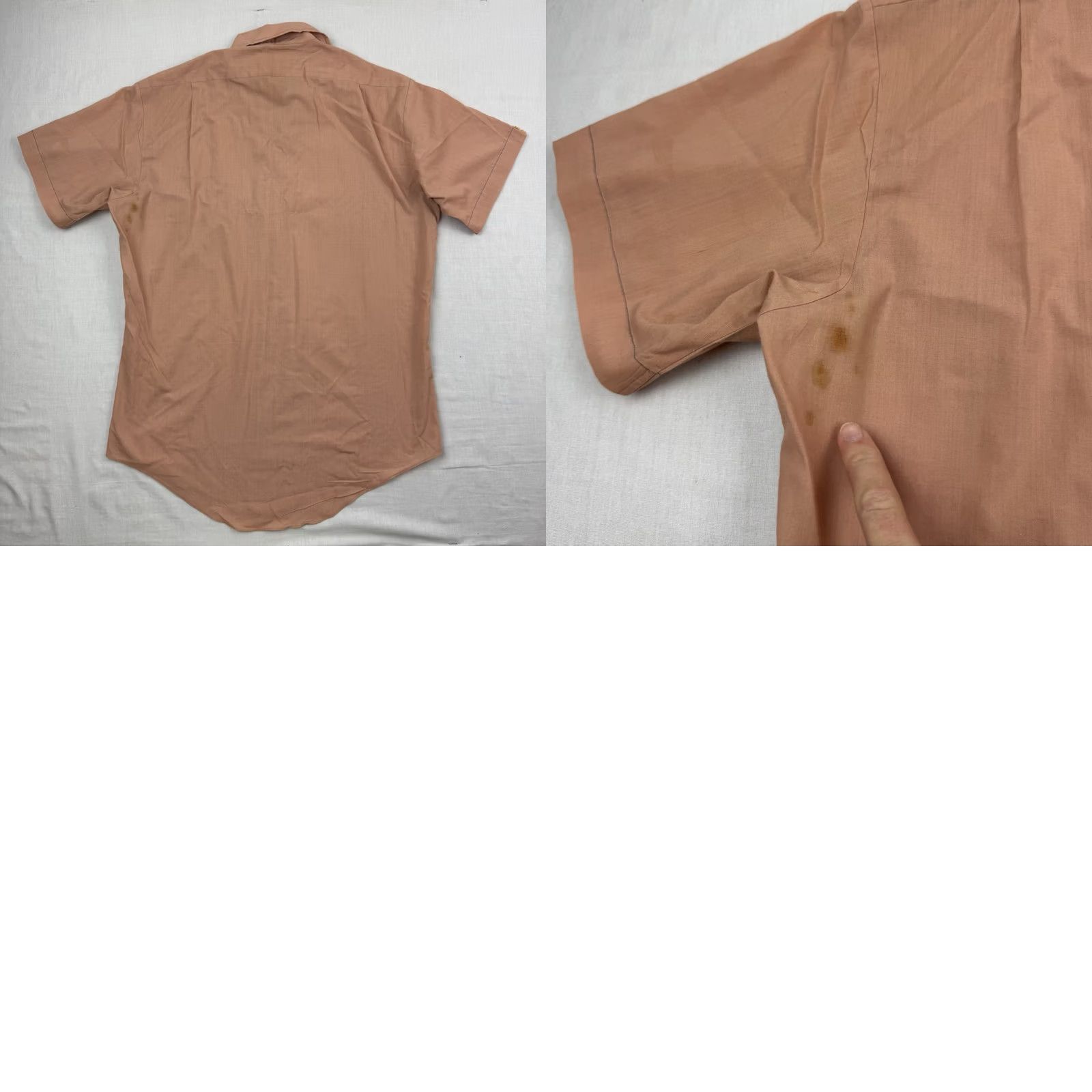 Imperial Vintage British Imperial 60s 70s Button Up Shirt - Adult Medium Pink Cotton Size US M / EU 48-50 / 2 - 9 Thumbnail