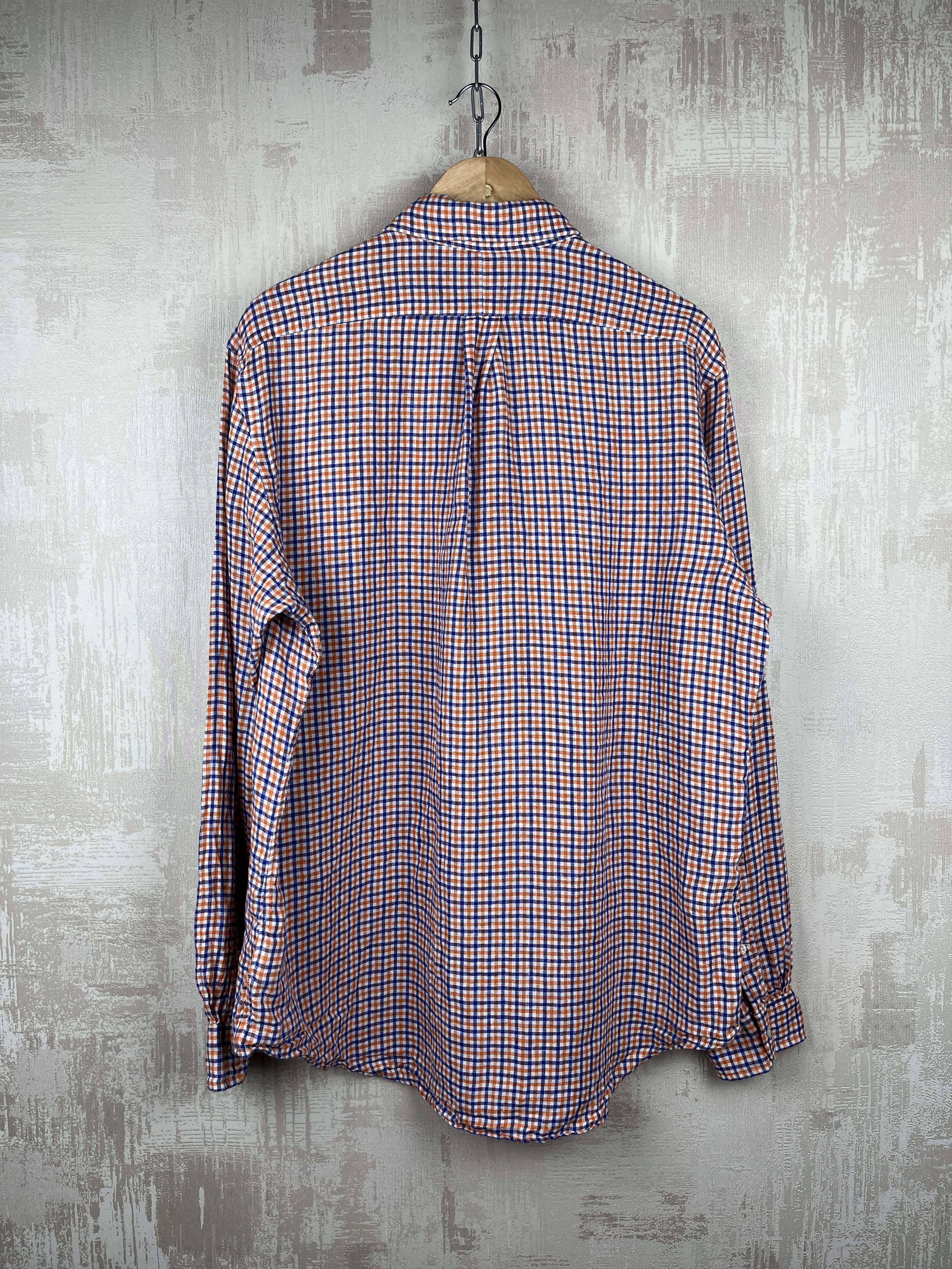 Polo Ralph Lauren Polo Ralph Lauren 100 % Linen Check Long Sleeve Shirt Size US L / EU 52-54 / 3 - 11 Thumbnail