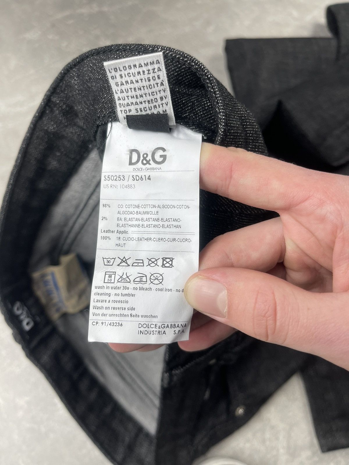 Dolce & Gabbana Vintage D&G Dolce & Gabbana Slimmy Jeans Y2K Black Denim Size 27" / US 4 / IT 40 - 16 Thumbnail