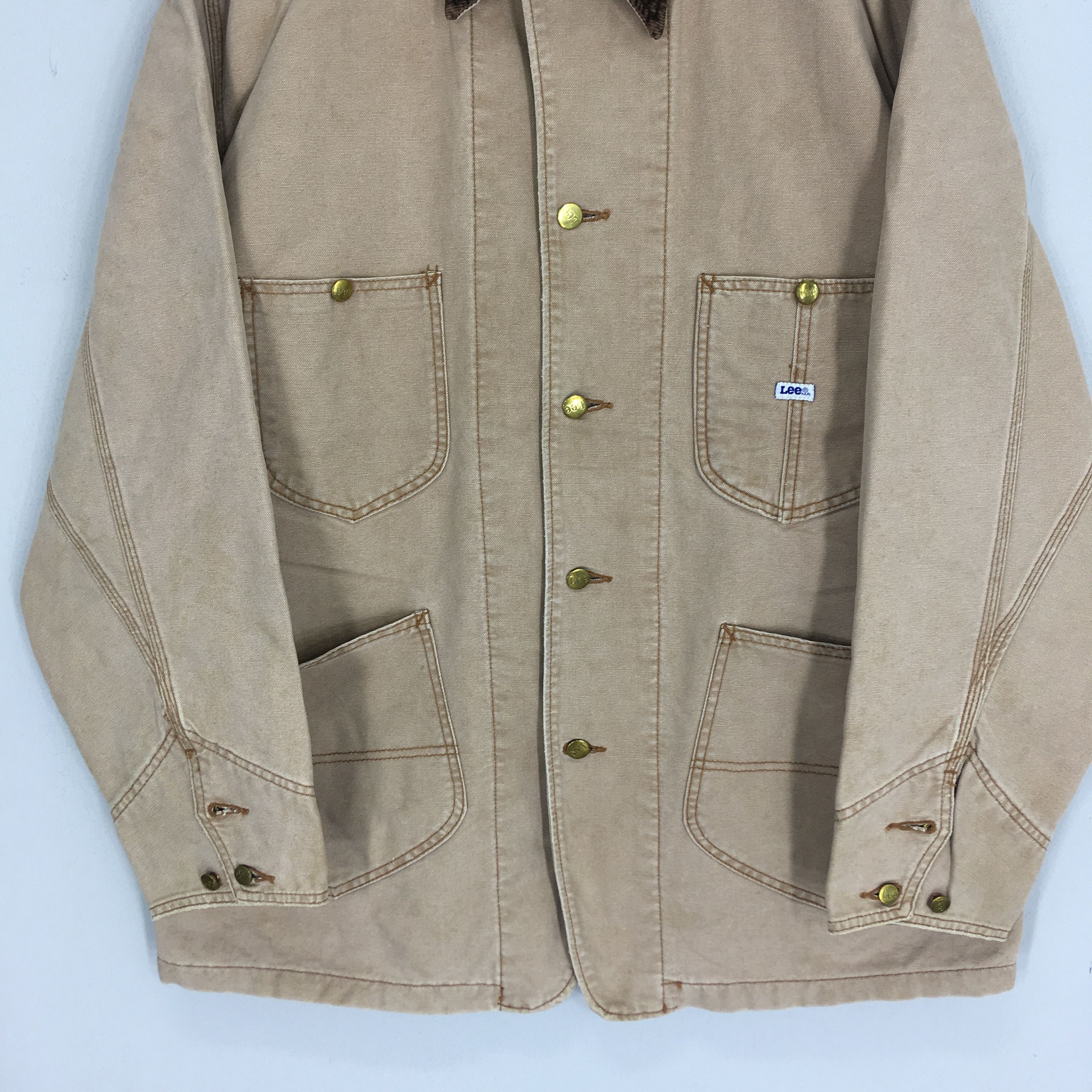 Lee Vintage 90's Lee Hunting Brown Duck Chore Jacket Size US XL / EU 56 / 4 - 5 Thumbnail