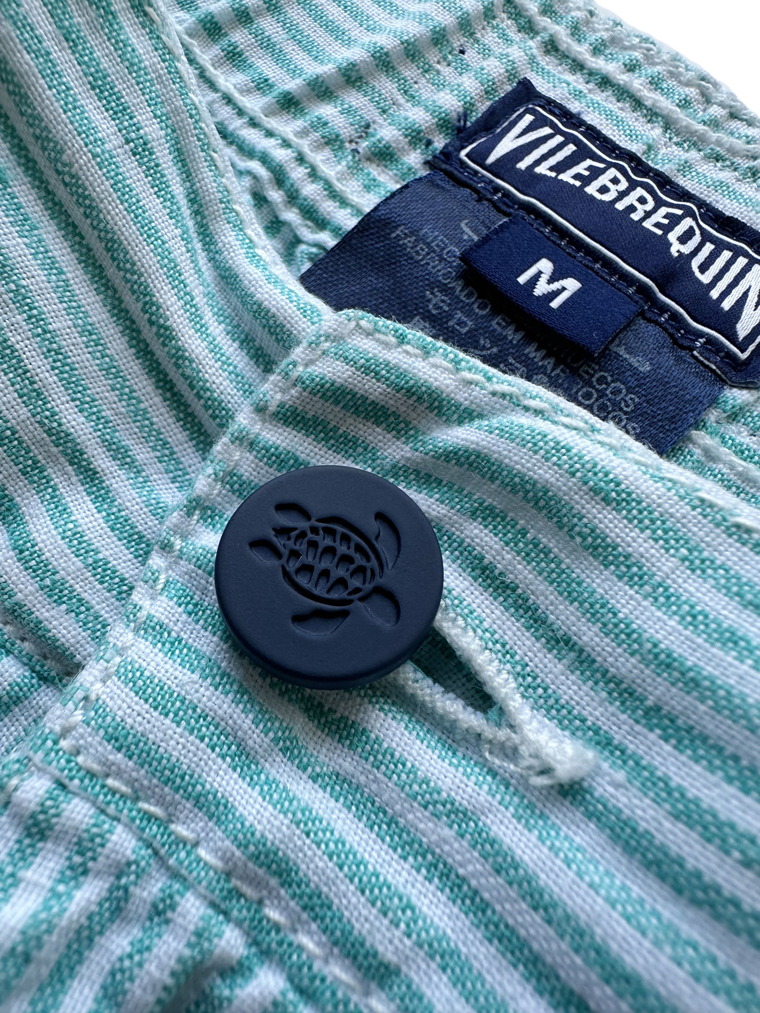Vilebrequin Vilebrequin striped mint linen shorts Size US 30 / EU 46 - 3 Thumbnail
