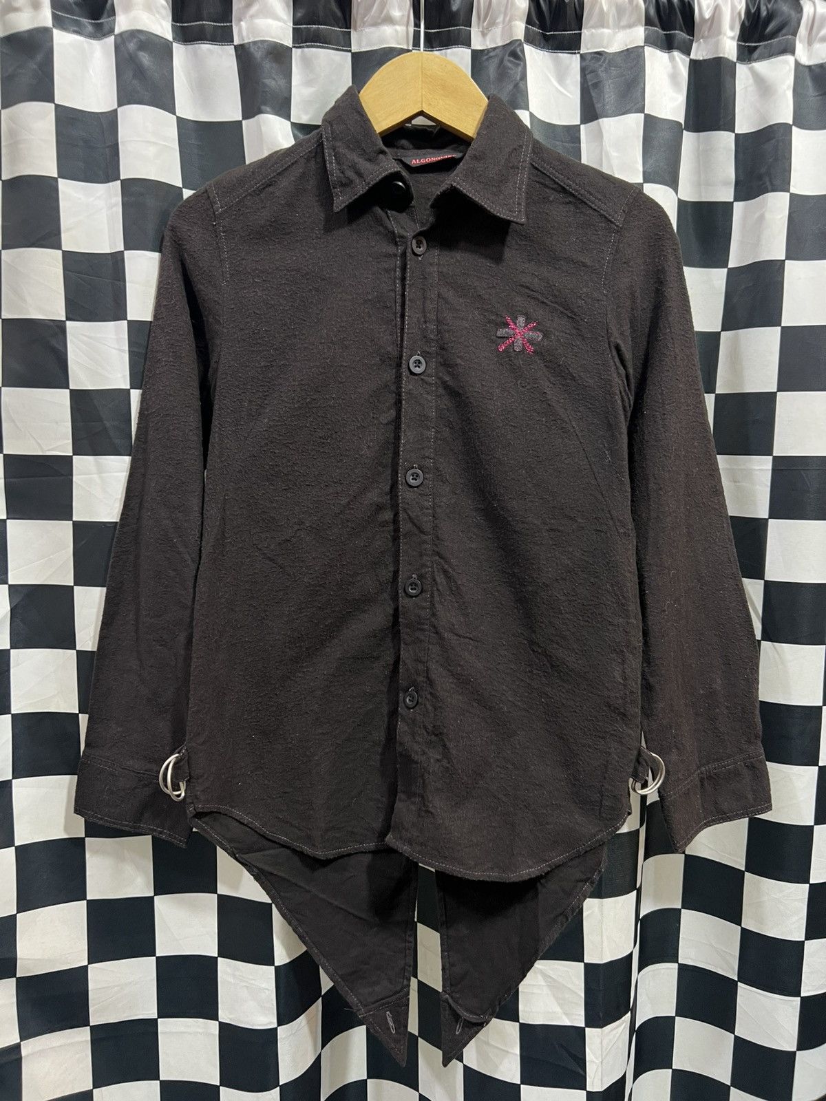 Japanese Brand Algonquins Asymmetrical Punk Long Tail Shirt Size US S / EU 44-46 / 1 - 1 Thumbnail