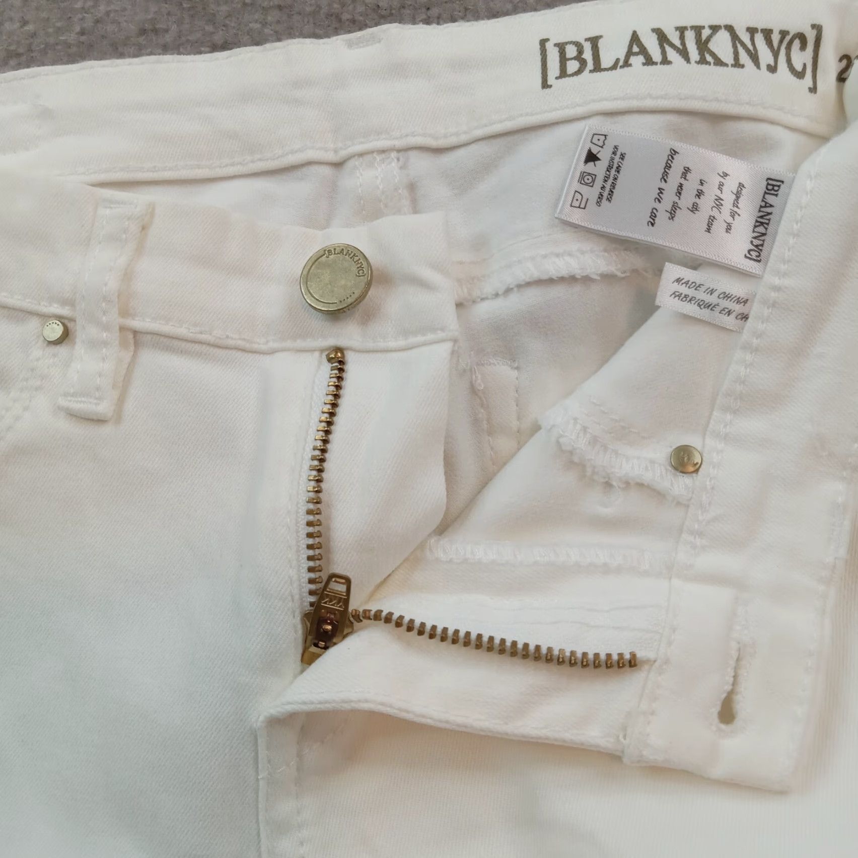 Vintage BLANKNYC Women's White Skinny Jeans Size 26 Stretch Denim Cotton Blend Size 26" / US 2 / IT 38 - 6 Thumbnail