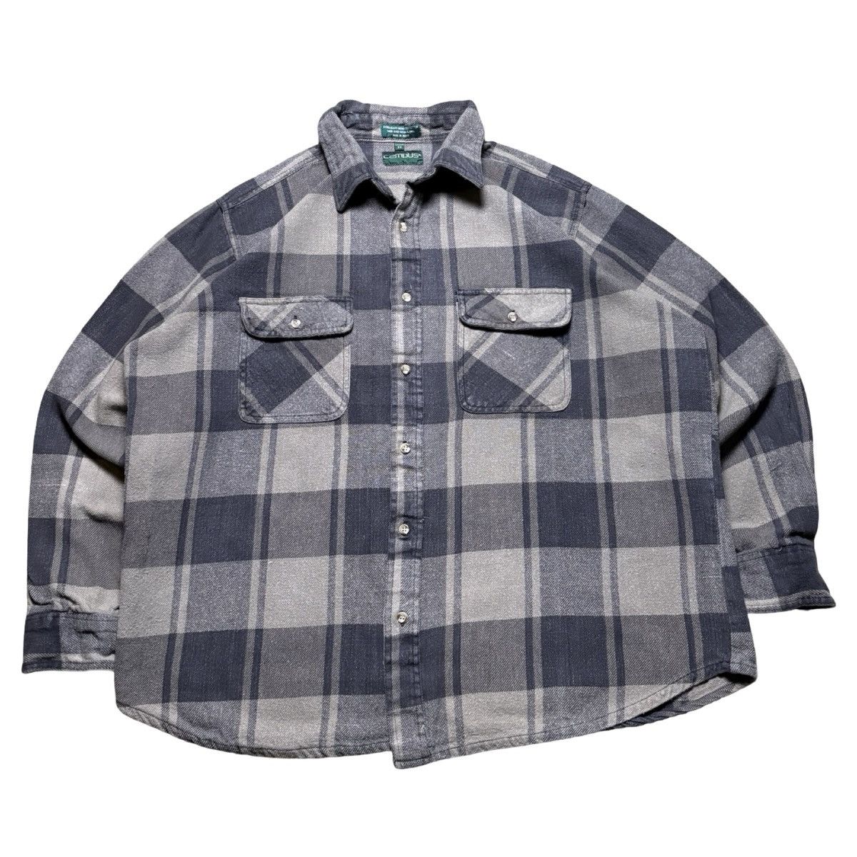 Other Vintage Campus Shirt Mens 2XL Gray Black Heavyweight Flannel Size US XXL / EU 58 / 5 - 1 Thumbnail