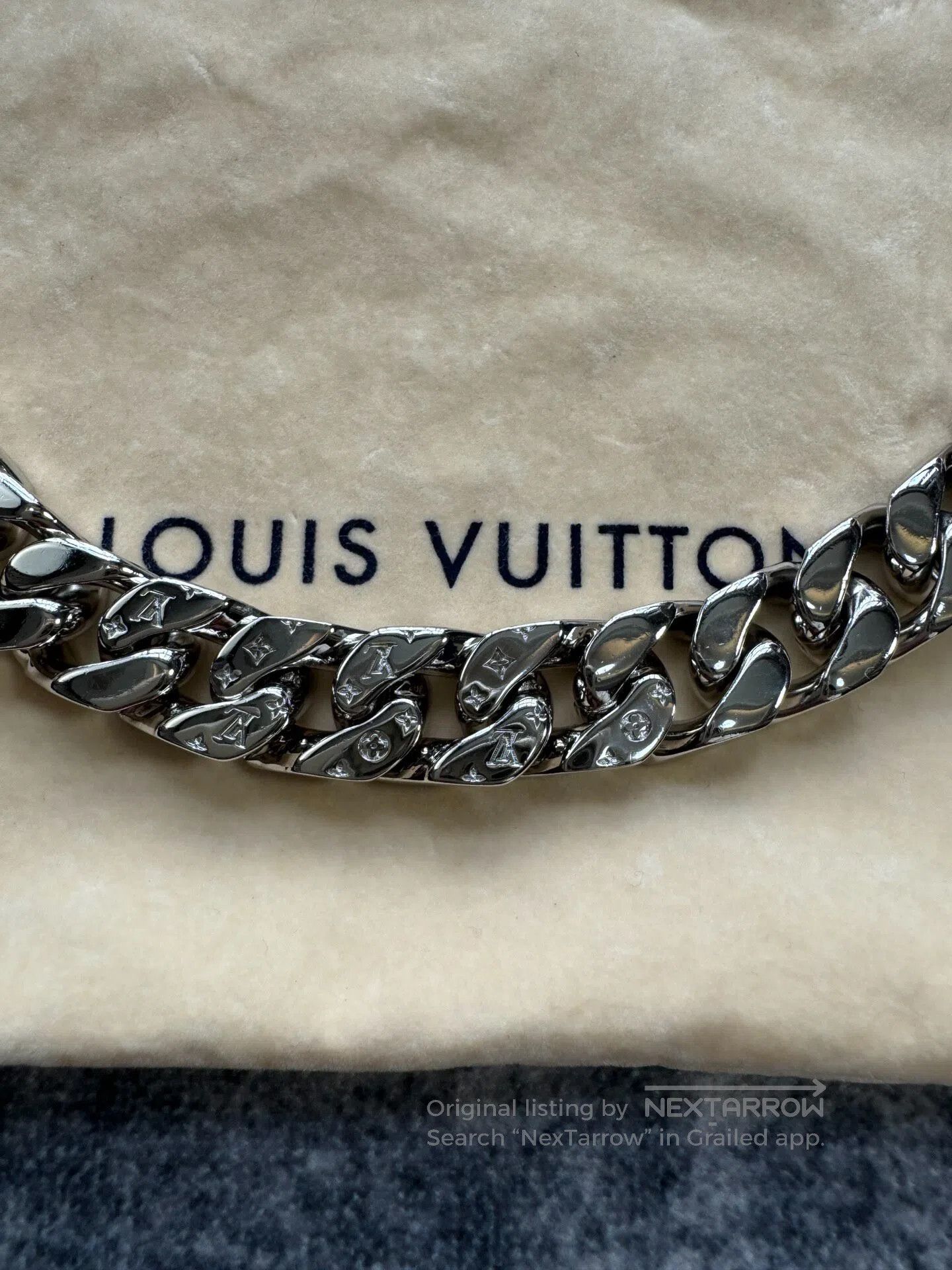 Louis Vuitton Louis Vuitton Cuban Link Chain| Size ONE SIZE - 4 Thumbnail