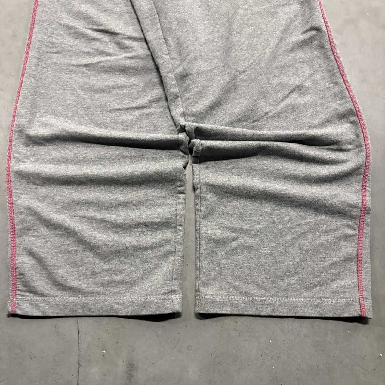 Vintage Crazy Vintage Y2K/2000s Baggy Grey Striped Loungewear Sweatpants! Size US 30 / EU 46 - 4 Thumbnail