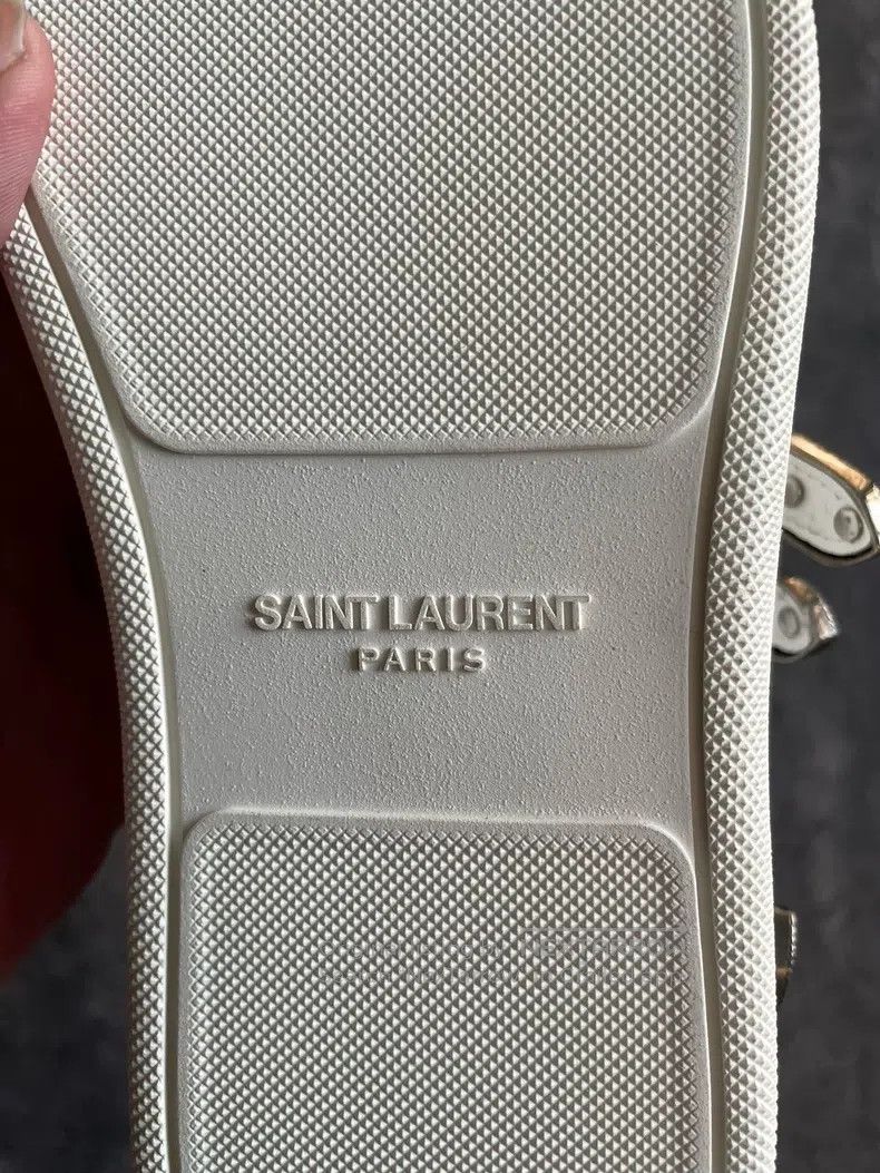 Saint Laurent Paris Saint Laurent Paris Carved stud flat shoes Size US 8 / EU 41 - 6 Thumbnail