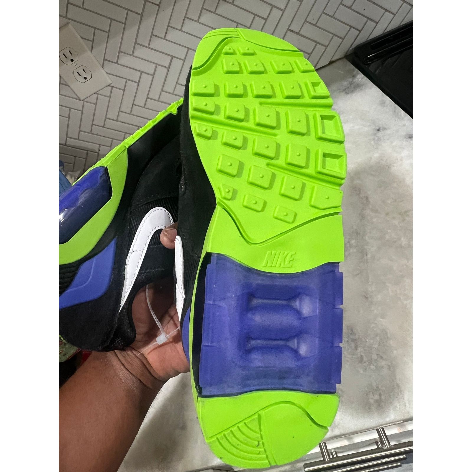Nike Nike Air 180 Joker Black Green Purple Men’s Size 6 Retro OG Size US 6 / EU 39 - 6 Thumbnail