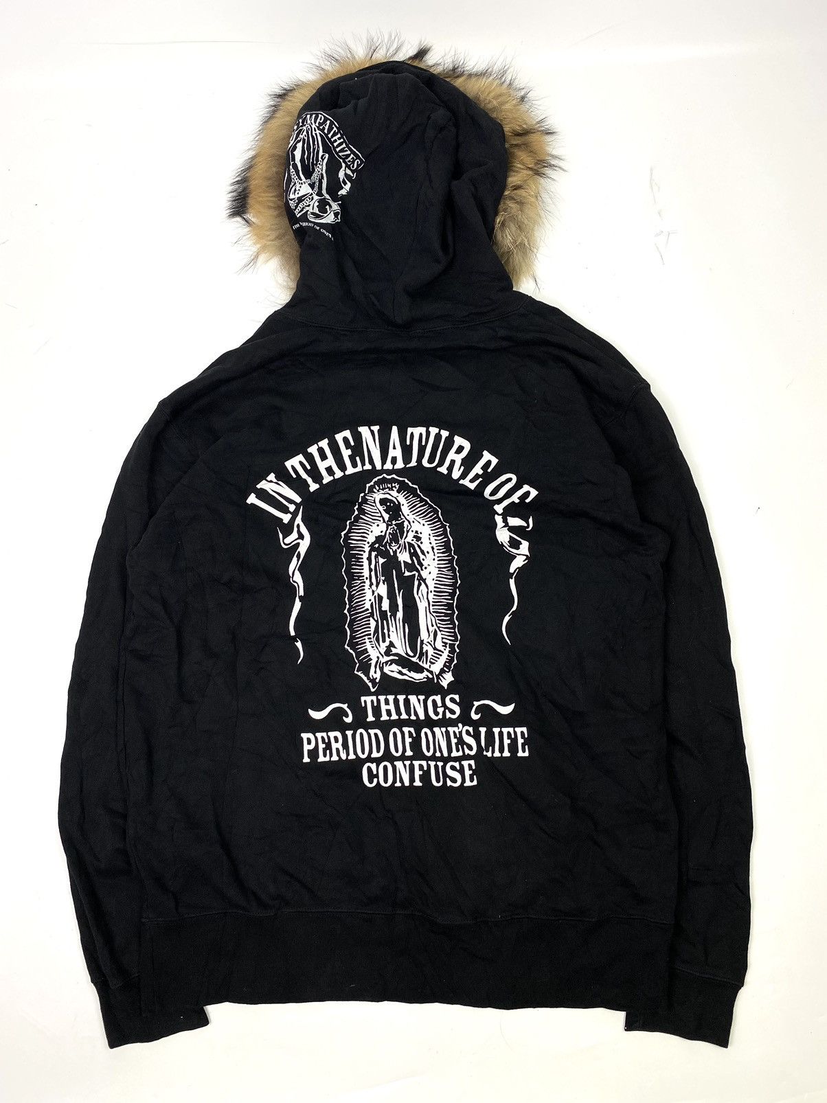 Le Grande Bleu (L.G.B.) Fur hoodie japanese brand sympathizes vkei style Size US L / EU 52-54 / 3 - 2 Thumbnail