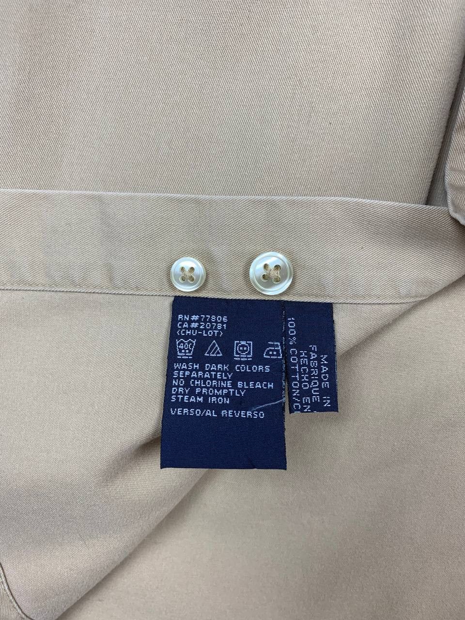 Tommy Hilfiger Tommy Hilfiger Men’s Beige Button Down Shirt Elbow Patches Size US M / EU 48-50 / 2 - 18 Thumbnail