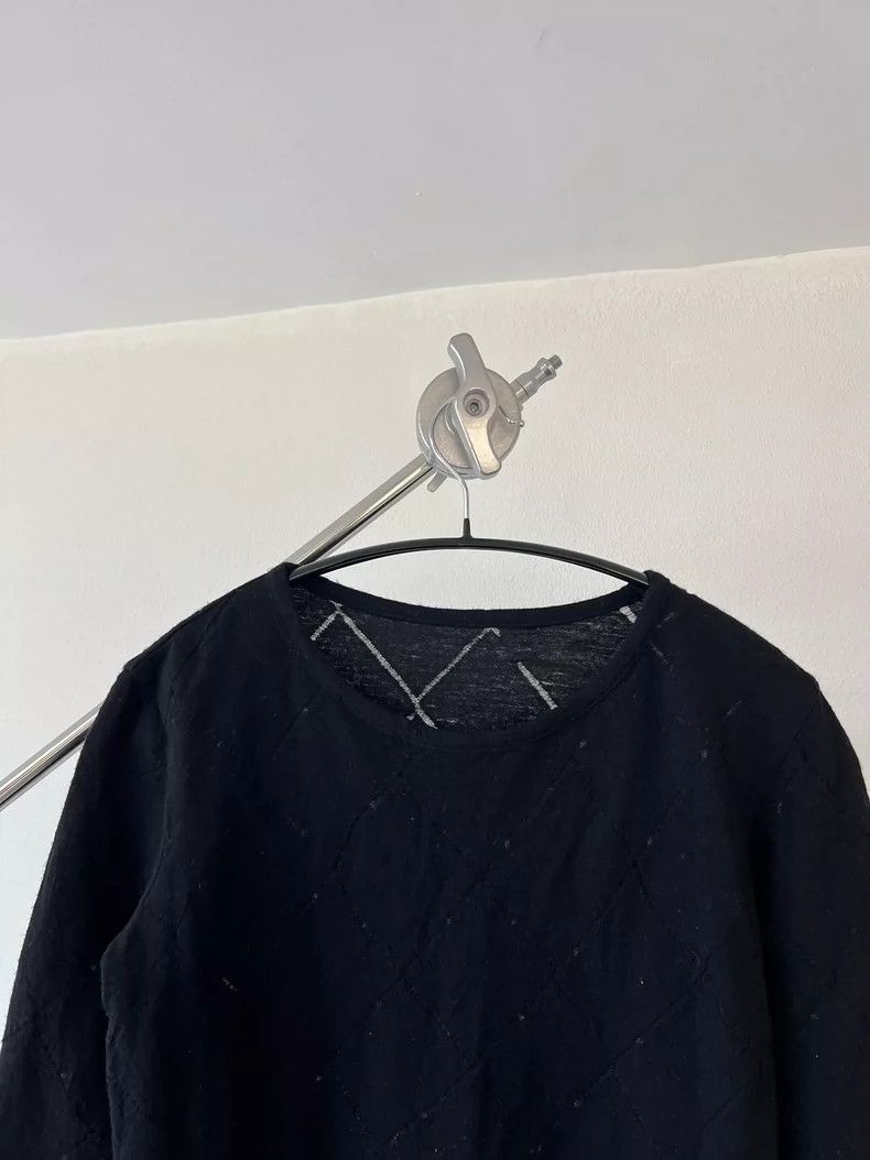 Yohji Yamamoto yohji yamamoto Knit dark check sweater 2503-Nextarrow Size US M / EU 48-50 / 2 - 3 Thumbnail