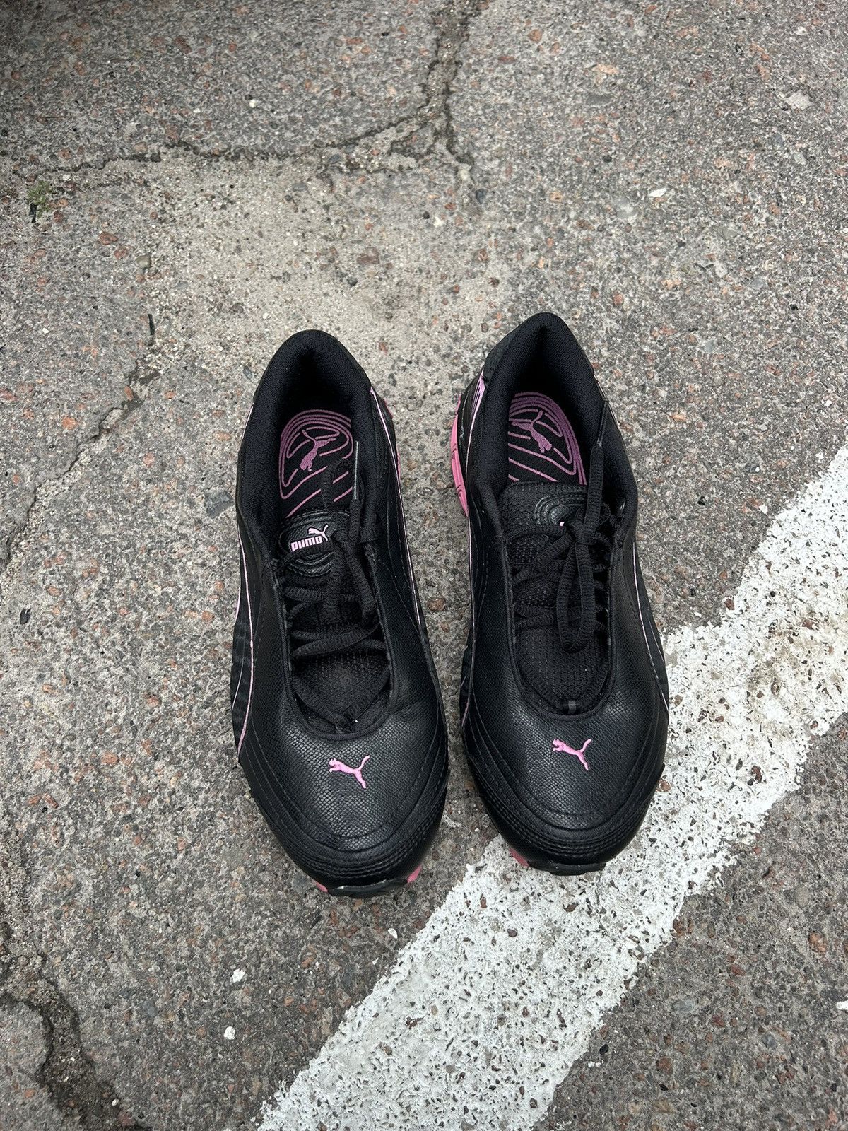 Puma × Vintage 2000s Puma Vintage Sneakers black pink Size US 6 / IT 36 - 7 Thumbnail