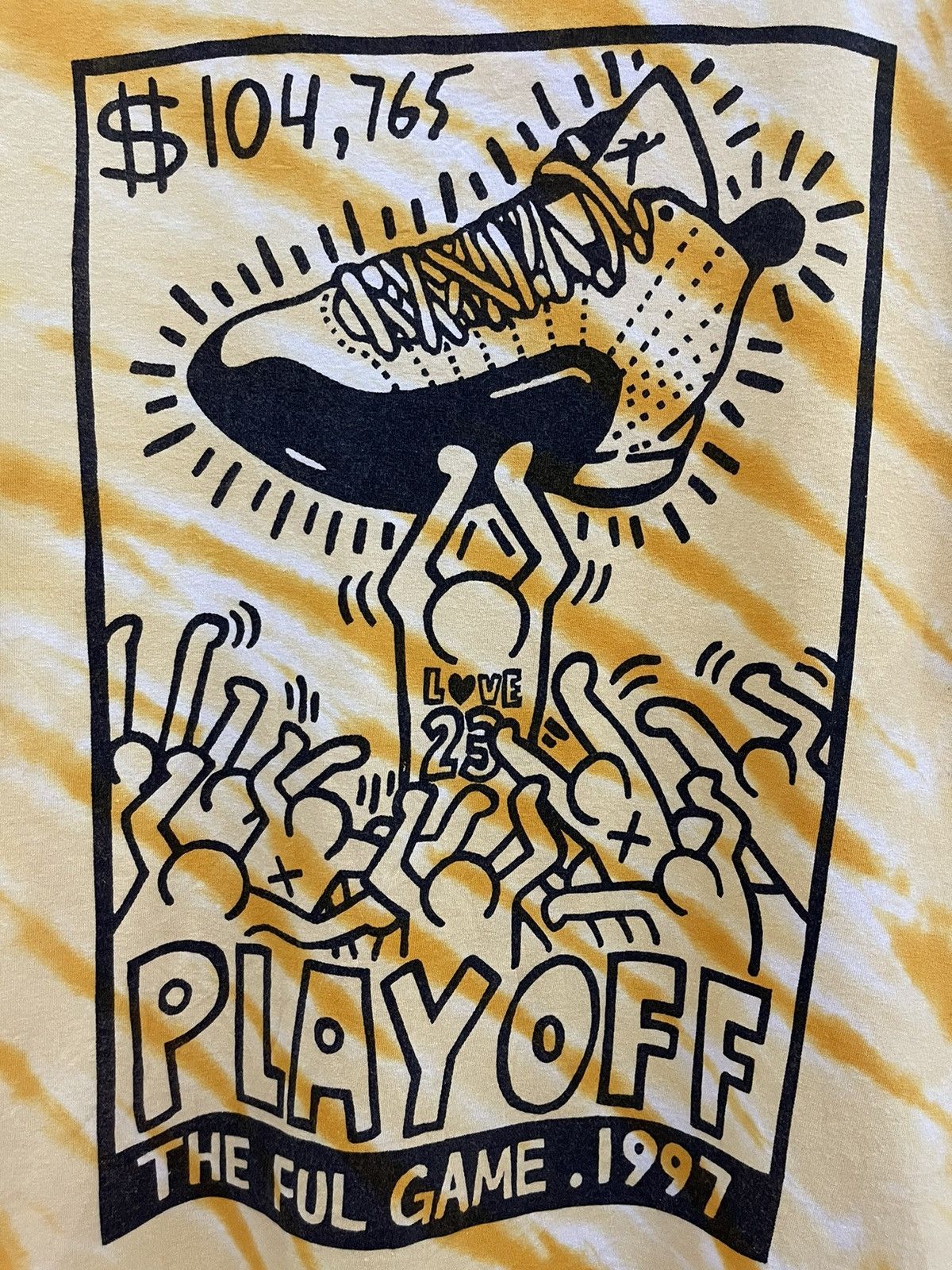 Keith Haring × Vintage Vintage Rare Pop Art Keith Haring Tie Dye T-Shirt Size US M / EU 48-50 / 2 - 3 Thumbnail
