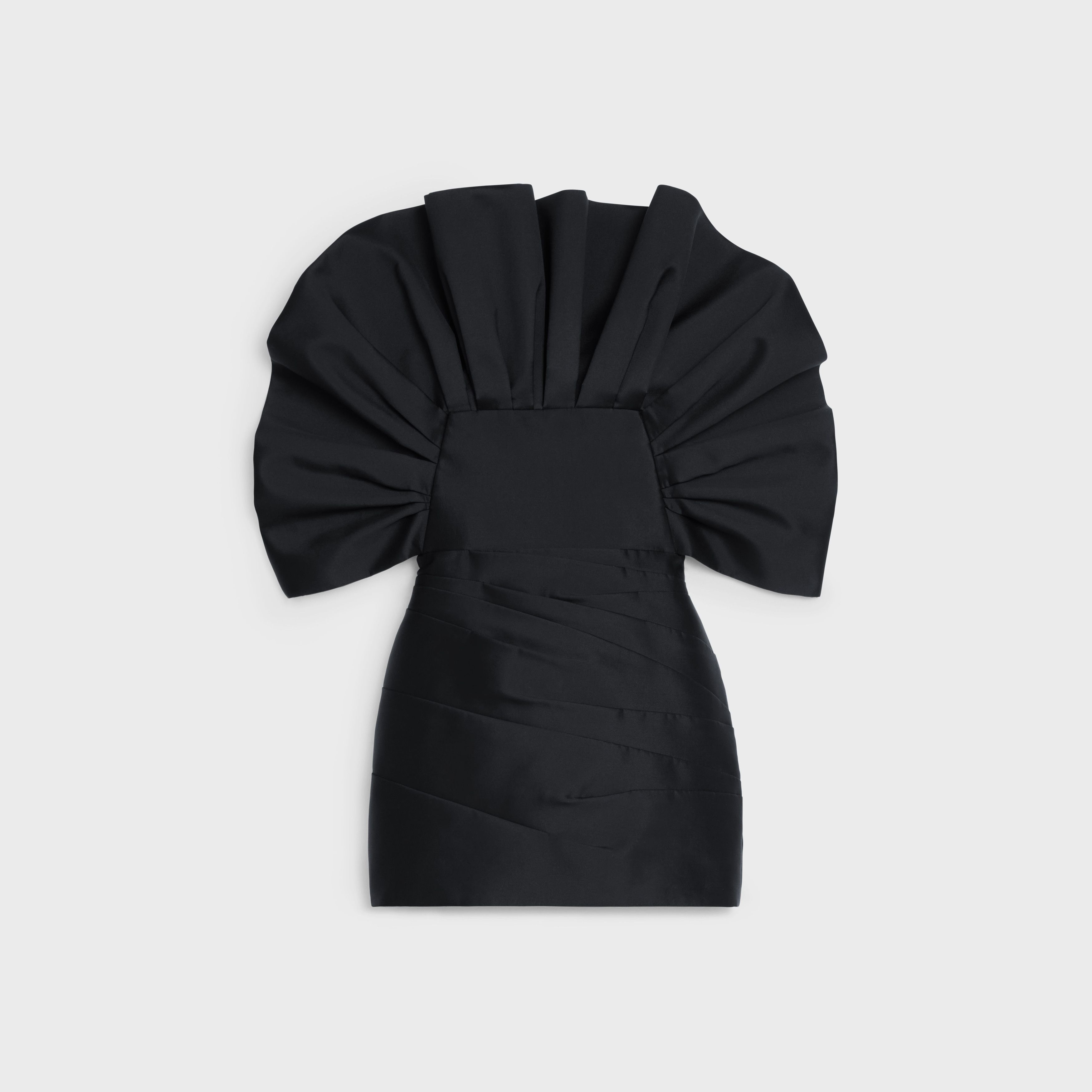 Celine o1w1db10925 2R45G742Q Bustier Mini Dress in Black Size XS / US 0-2 / IT 36-38 - 1 Thumbnail