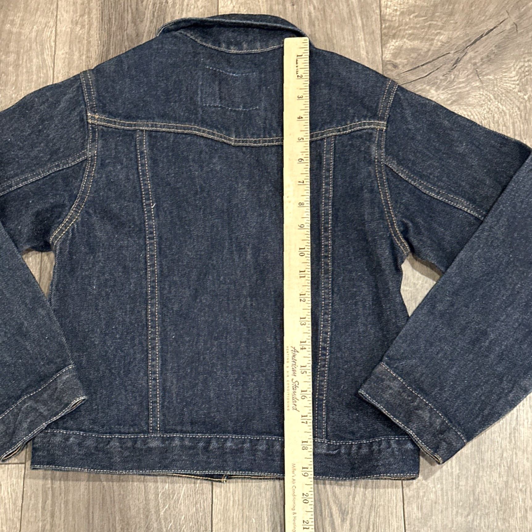 Levi's VINTAGE Levi's Trucker Denim Jacket Medium Blue Dark Wash Biker Womens 90s Size M / US 6-8 / IT 42-44 - 5 Thumbnail