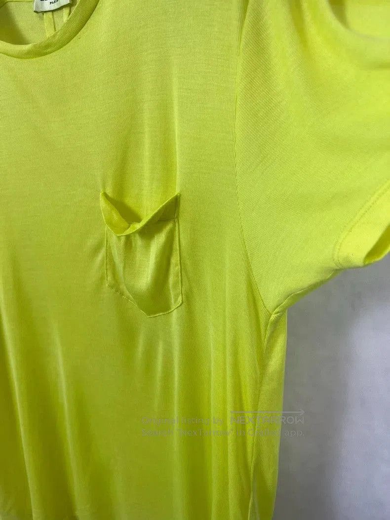 Saint Laurent Paris Saint Laurent Silk Fluorescent Yellow T. Size US M / EU 48-50 / 2 - 3 Thumbnail