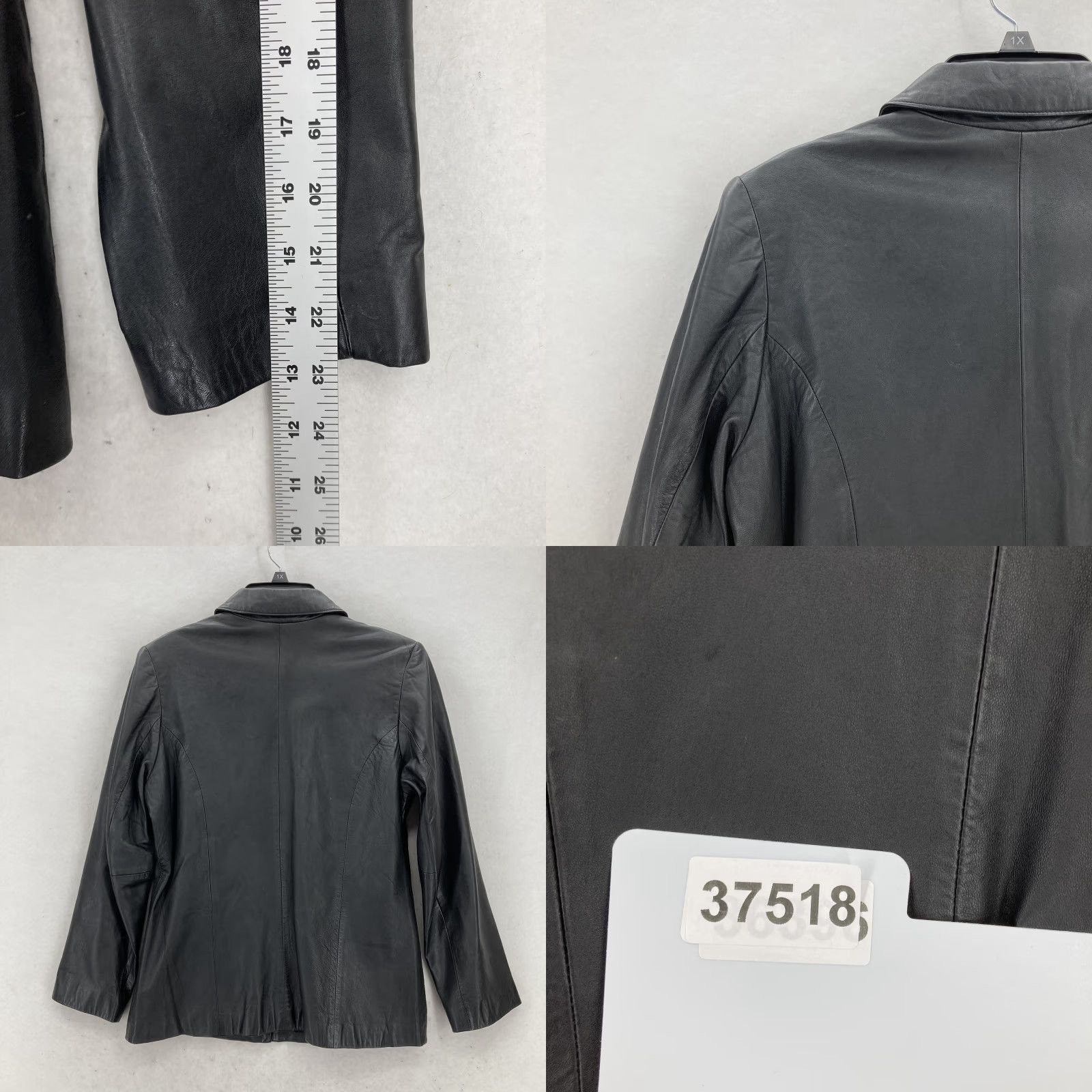 Vintage VINTAGE Wilsons Leather Jacket Womens M Leather Zip Front Moto Biker Y2K Black Casual Womens Size M / US 6-8 / IT 42-44 - 9 Thumbnail