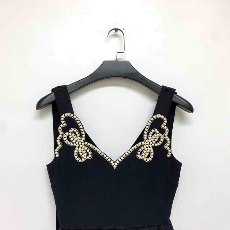 Fendi Fendi Little Black Dress with Pearl Detail Size S / US 4 / IT 40 - 5 Thumbnail