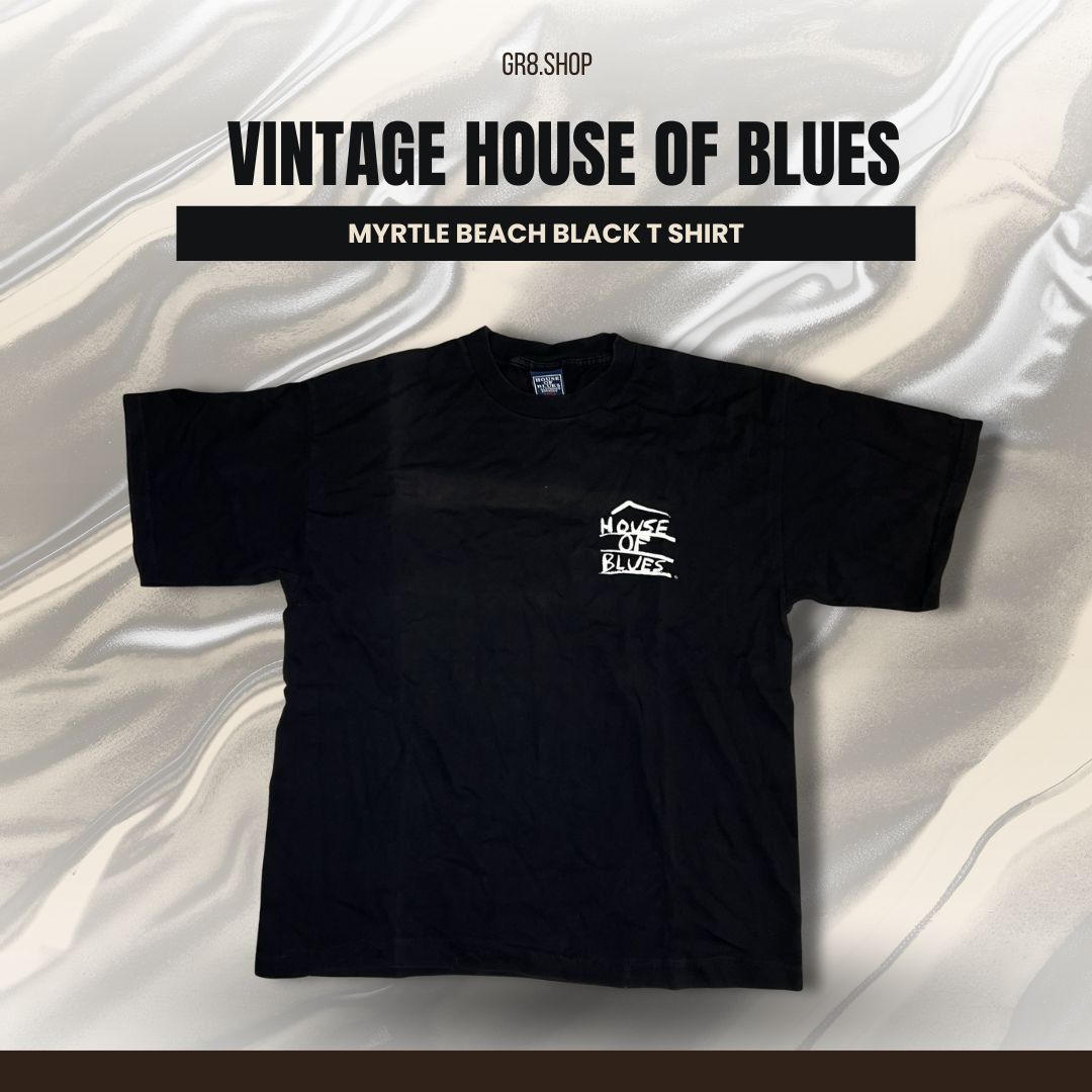 Other Vintage House Of Blues Myrtle Beach Black T-Shirt New Orlean Size US L / EU 52-54 / 3 - 1 Thumbnail