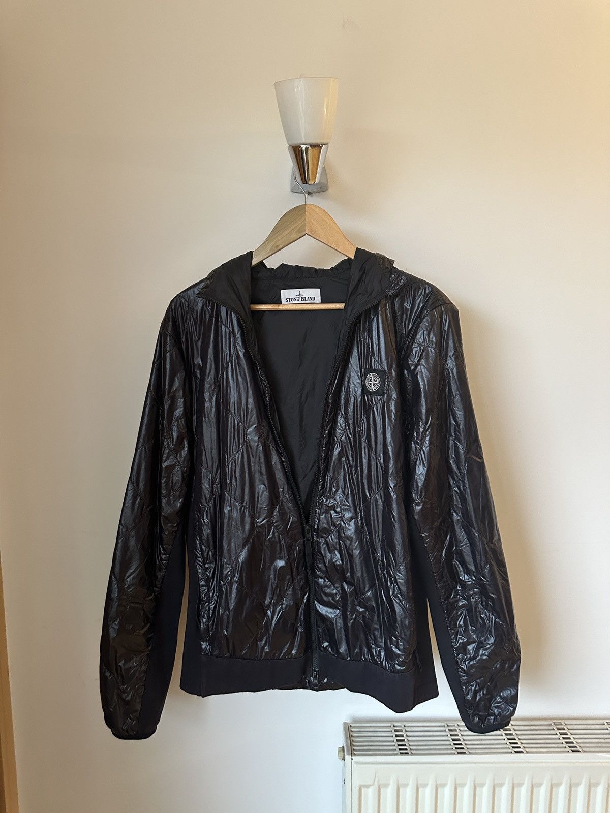 Stone Island Black light Jacket with Pertex Quantum
