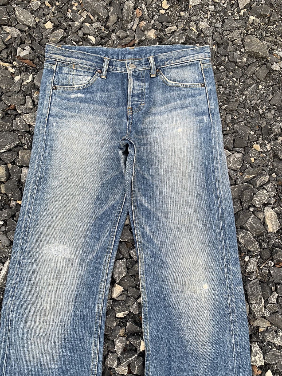Other JAPANESE BRAND MACPHEE SELVEDGE BUTTON FLY DISTRESSED DENIM Size US 31 - 7 Thumbnail