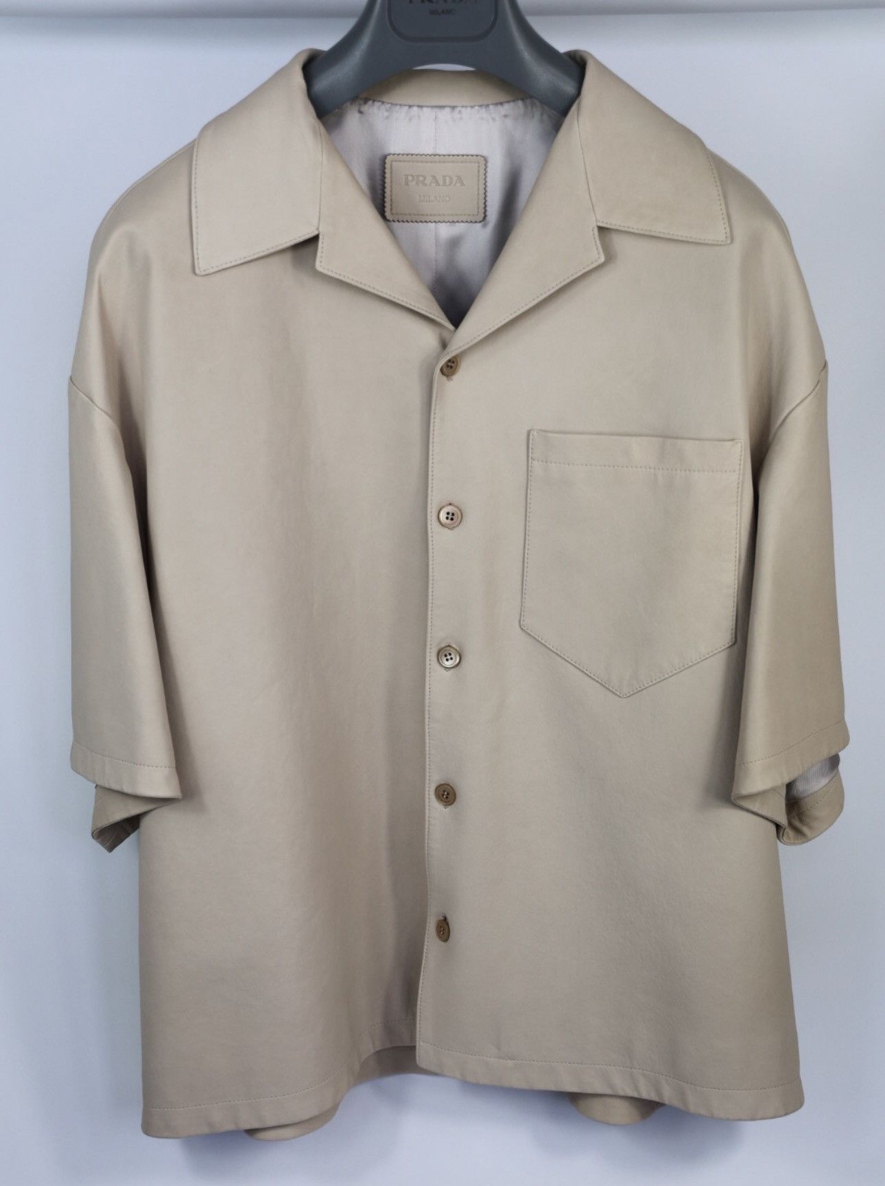 Prada PRADA CAMICIA LEATHER SHIRT Size US XL / EU 56 / 4 - 1 Thumbnail