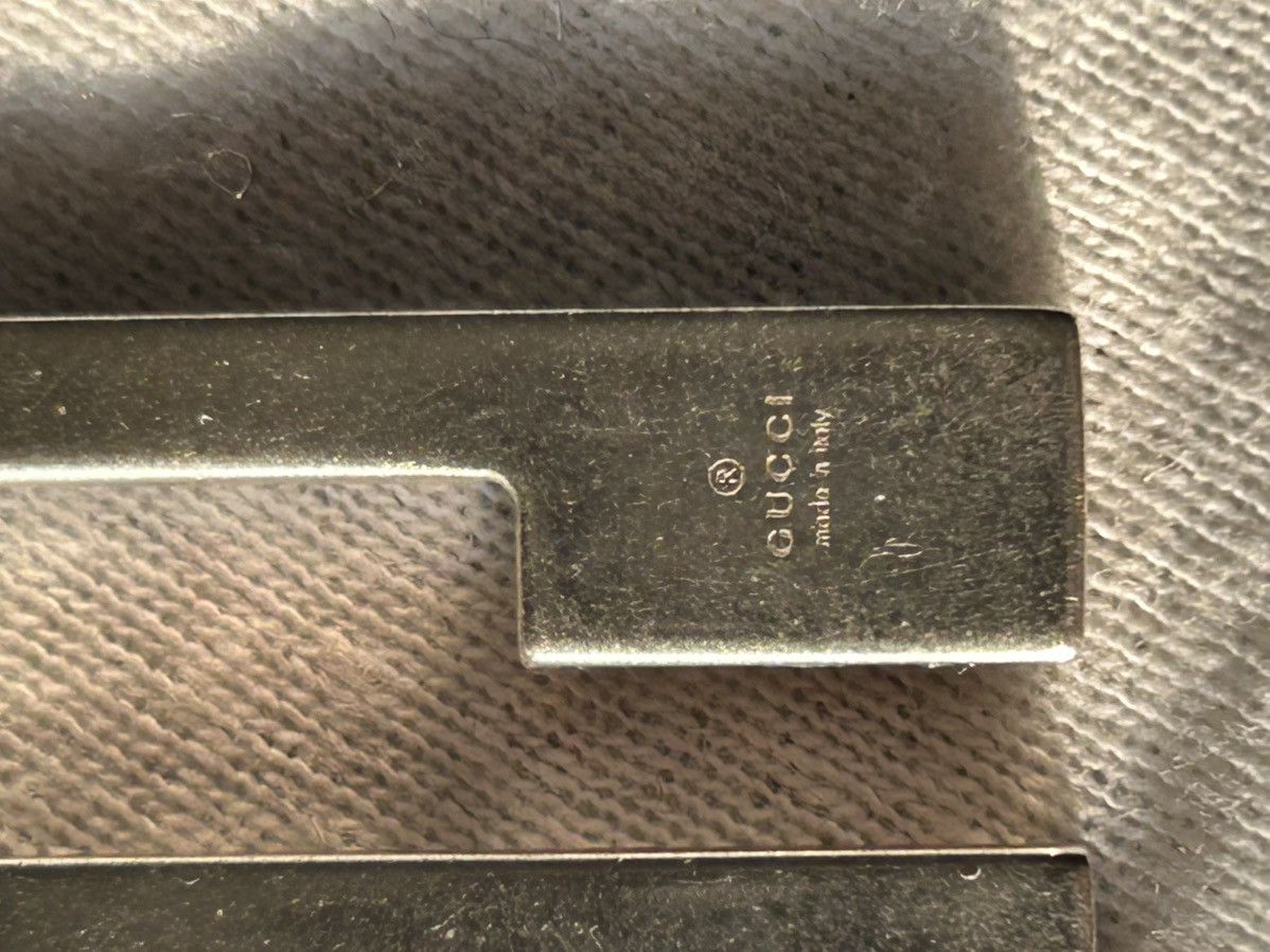 Gucci × Vintage Gucci Logo Silver Necklace Size ONE SIZE - 3 Thumbnail