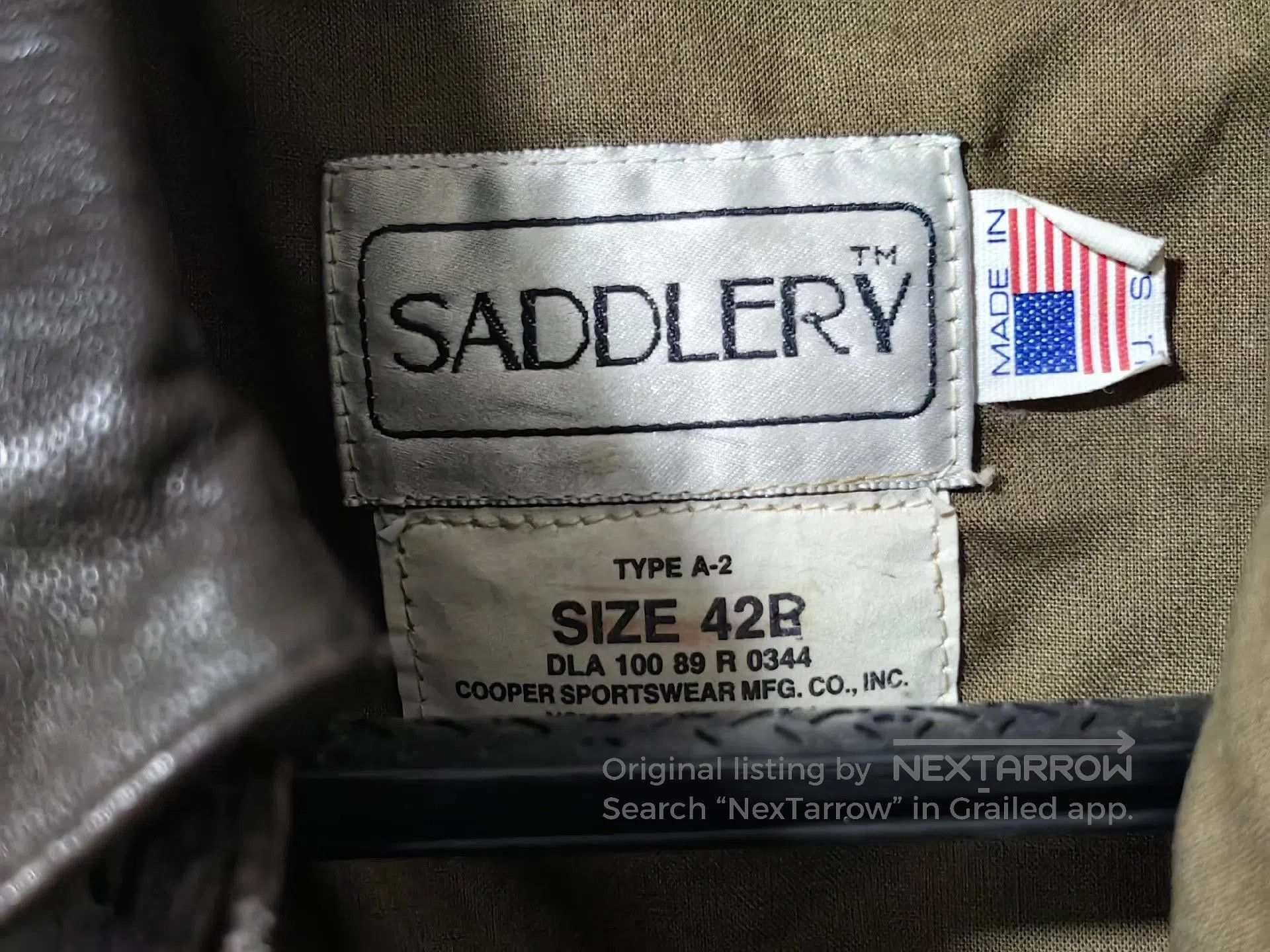 Cooper 1989 Cooper US Military A2 Jacket. Size US XS / EU 42 / 0 - 3 Thumbnail