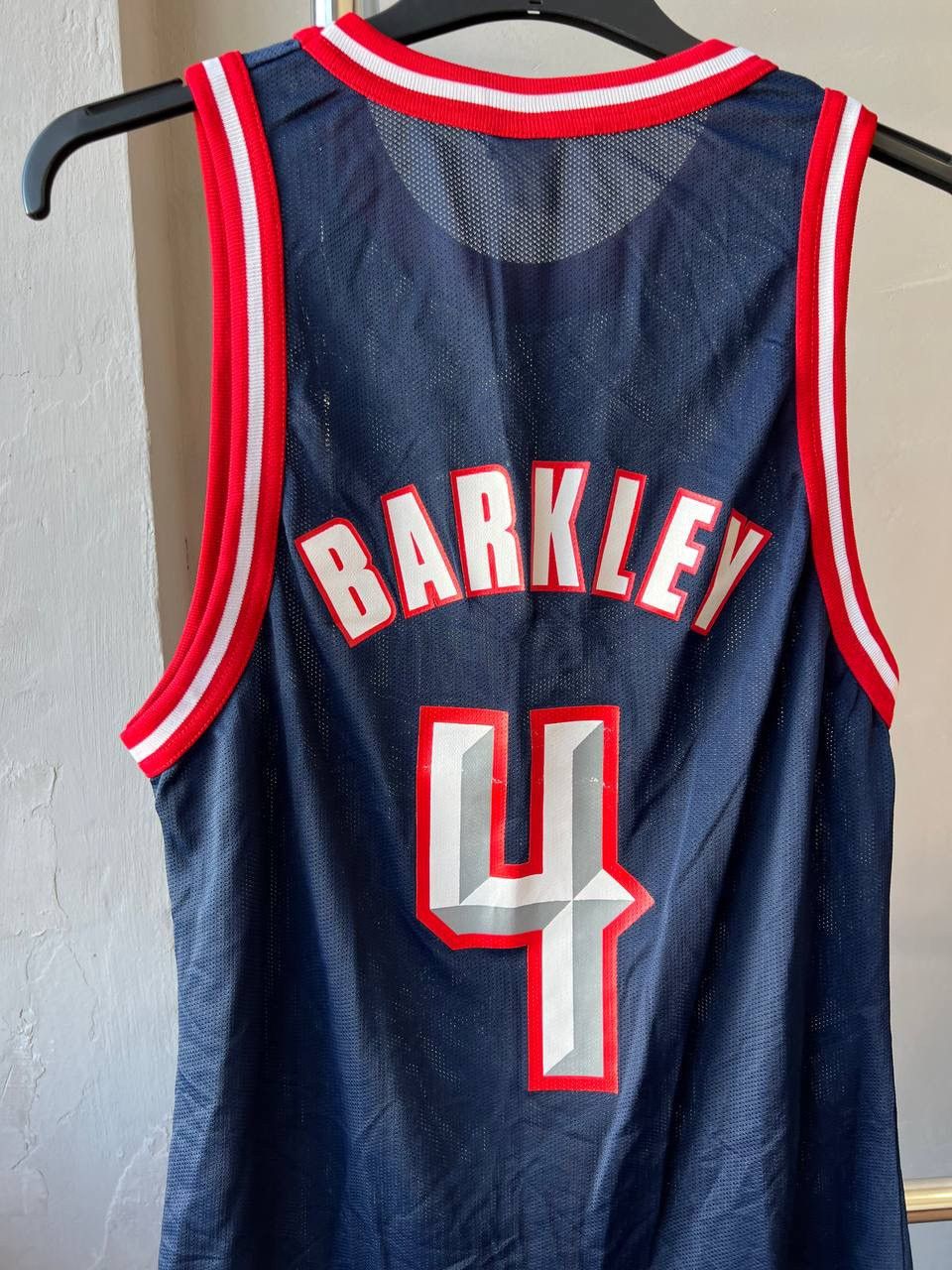 NBA 90’S HOUSTON ROCKETS #4 BARKLEY BASKETBALL CHAMPION JERSEY Size US M / EU 48-50 / 2 - 10 Thumbnail