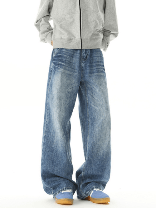 Japanese Brand × Jean American high street trend washed distressed jeans Size US 32 / EU 48 - 2 Thumbnail