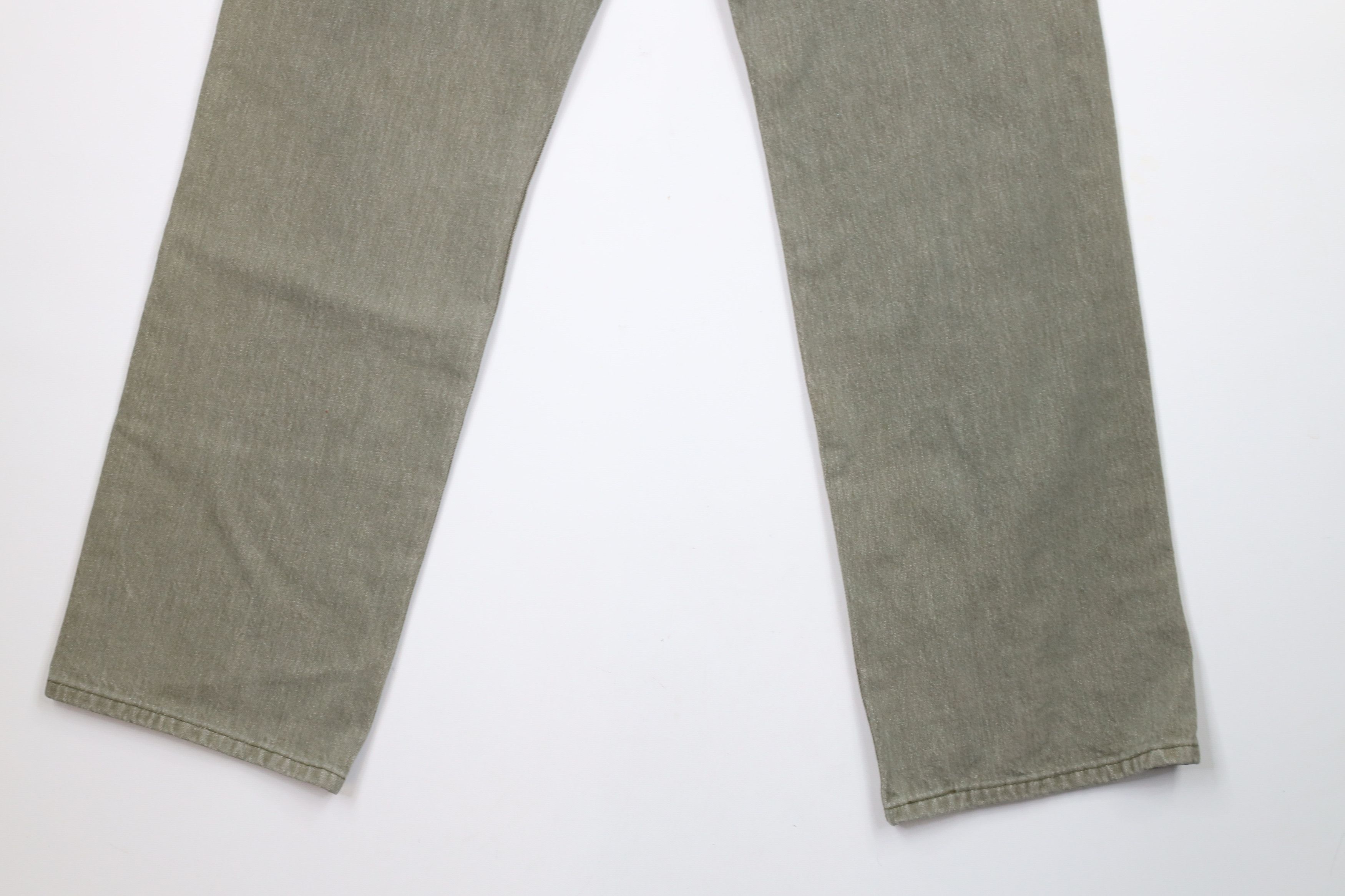 Levi's × Vintage Vintage Y2K 2002 Levis 577 Rise Loose Fit Denim Jeans Green Size 28" / US 6 / IT 42 - 11 Thumbnail