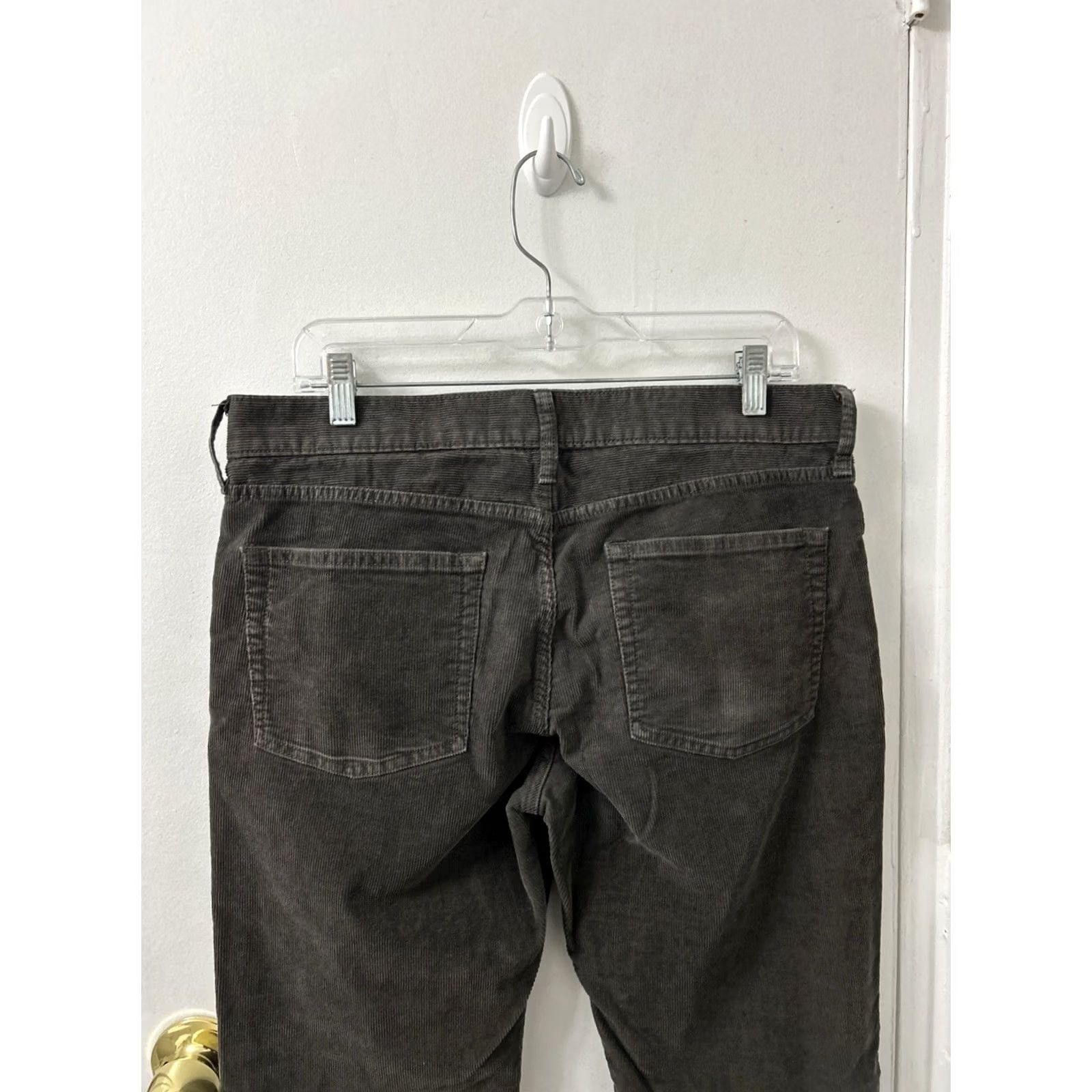 Vintage J Crew 770 Corduroy Pants Mens 33x32 Gray Slim Fit Casual Workwear Trousers Size US 33 - 7 Thumbnail