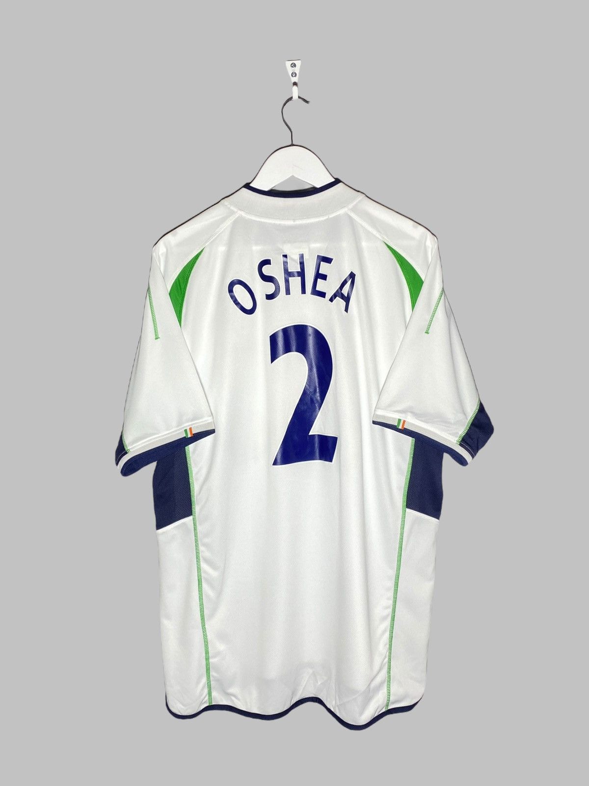Umbro #2 O’Shea Ireland National Team 2002 Away Football Shirt Size US XL / EU 56 / 4 - 12 Thumbnail