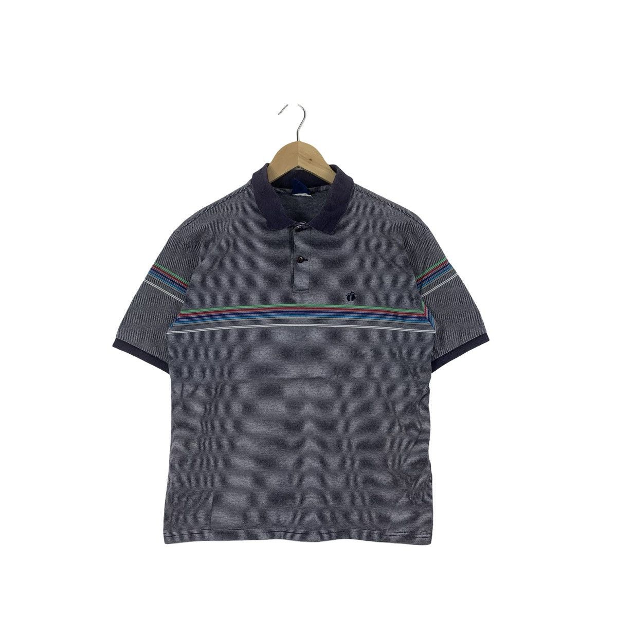 Hang Ten Vintage HANG TEN Embroidered Logo Retro Stripe Design Tee Size US M / EU 48-50 / 2 - 1 Thumbnail