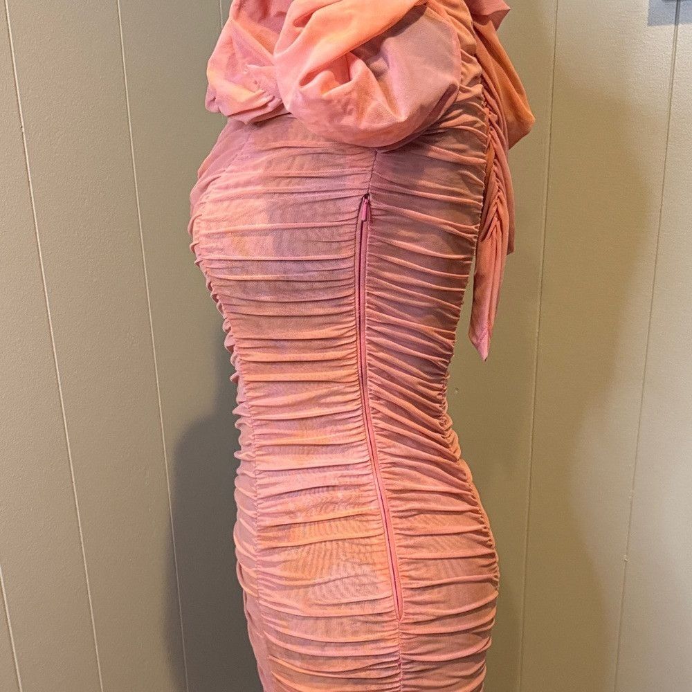 Other Rococo Sand Women’s Medium Ruched Long Sleeve Dress in Cora Size M / US 6-8 / IT 42-44 - 6 Thumbnail