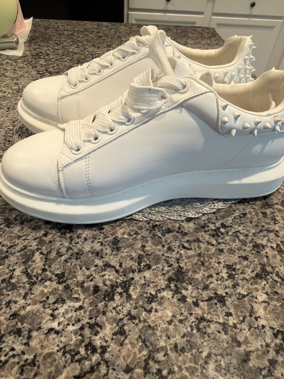 Steve Madden Steve Madden FROSTING Studded Flatform Sneaker Size US 11.5 / EU 44-45 - 4 Thumbnail