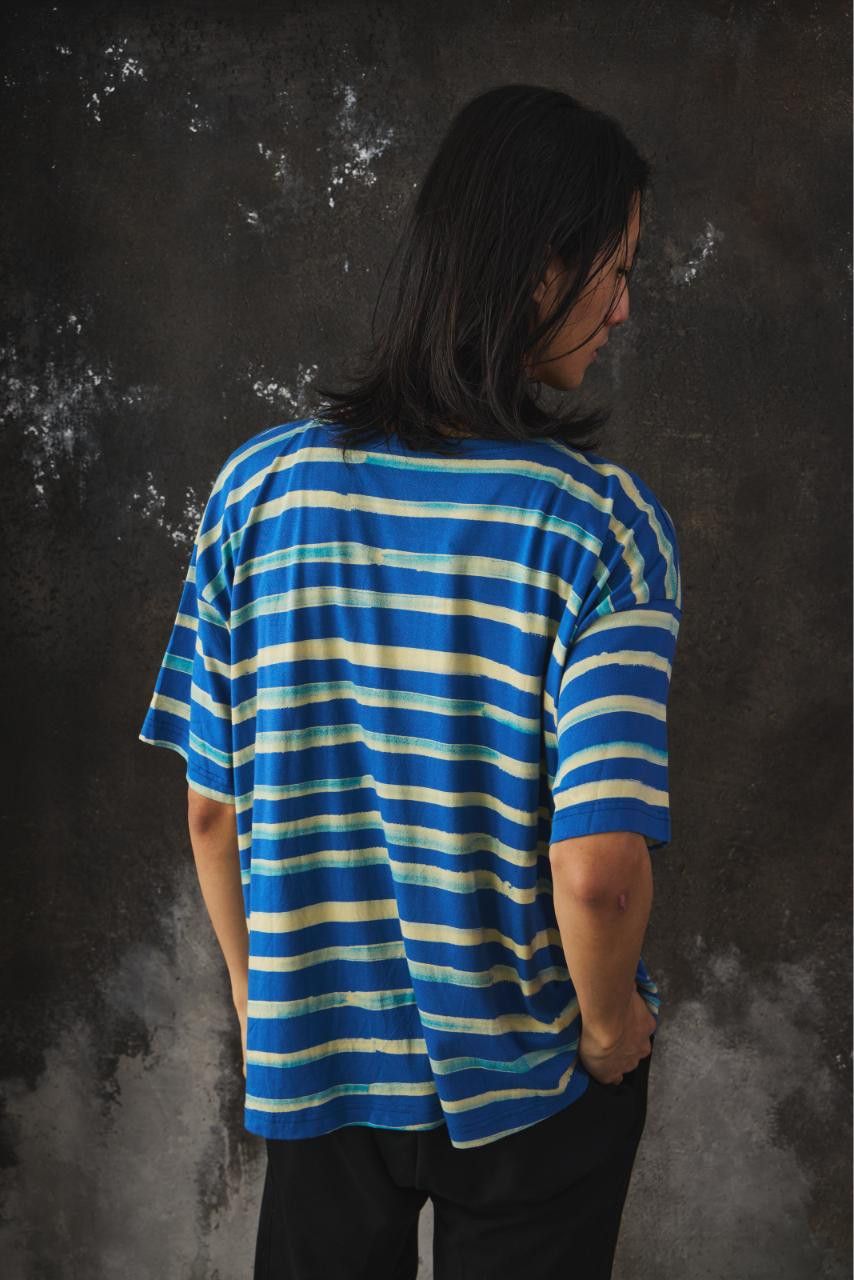 Porter Classic Porter Classic ARTIST BORDER T-SHIRT Blue Size US XL / EU 56 / 4 - 5 Thumbnail