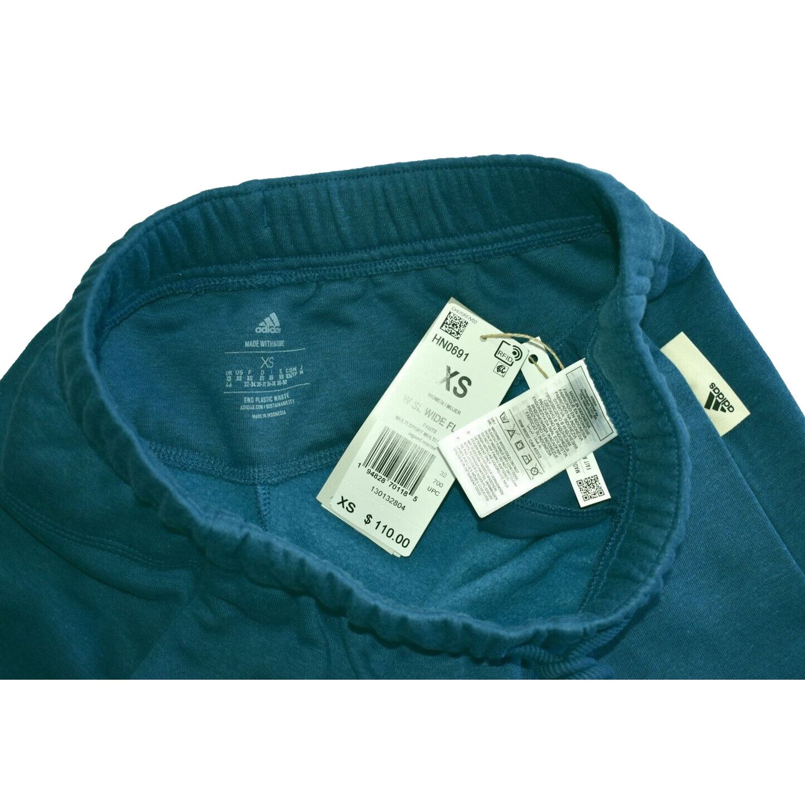 NWT ADIDAS Multi Sport Legend Marine Fleece Pants Sz XS $110