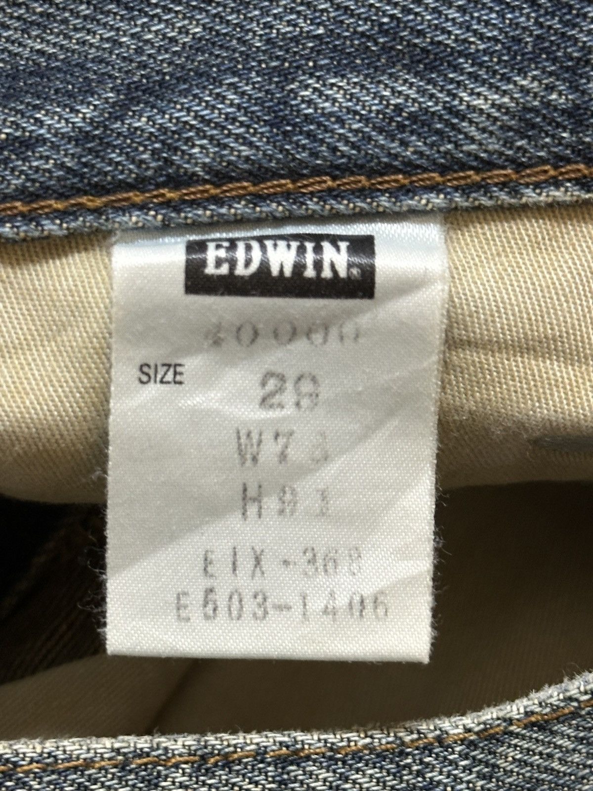 Edwin Vintage Edwin 400 Blue Faded Wash Distress Flare Jeans Size US 30 / EU 46 - 9 Thumbnail