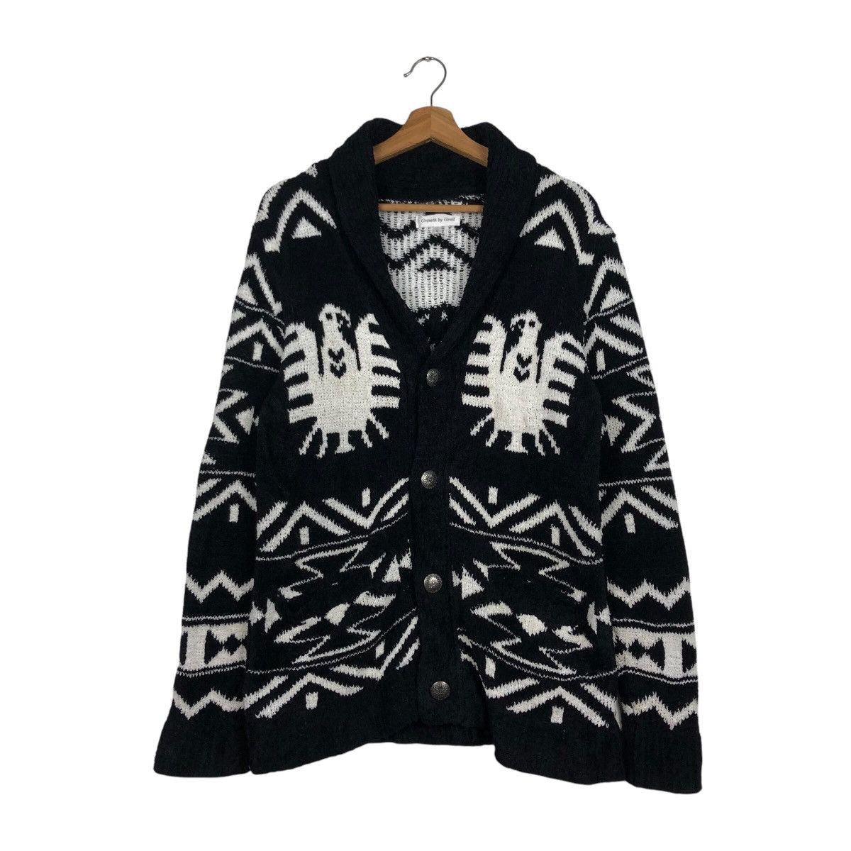 Japanese Brand 📌Vintage Knit Cardigan jacket Unknown Brand Issey Miyake Size US L / EU 52-54 / 3 - 2 Thumbnail