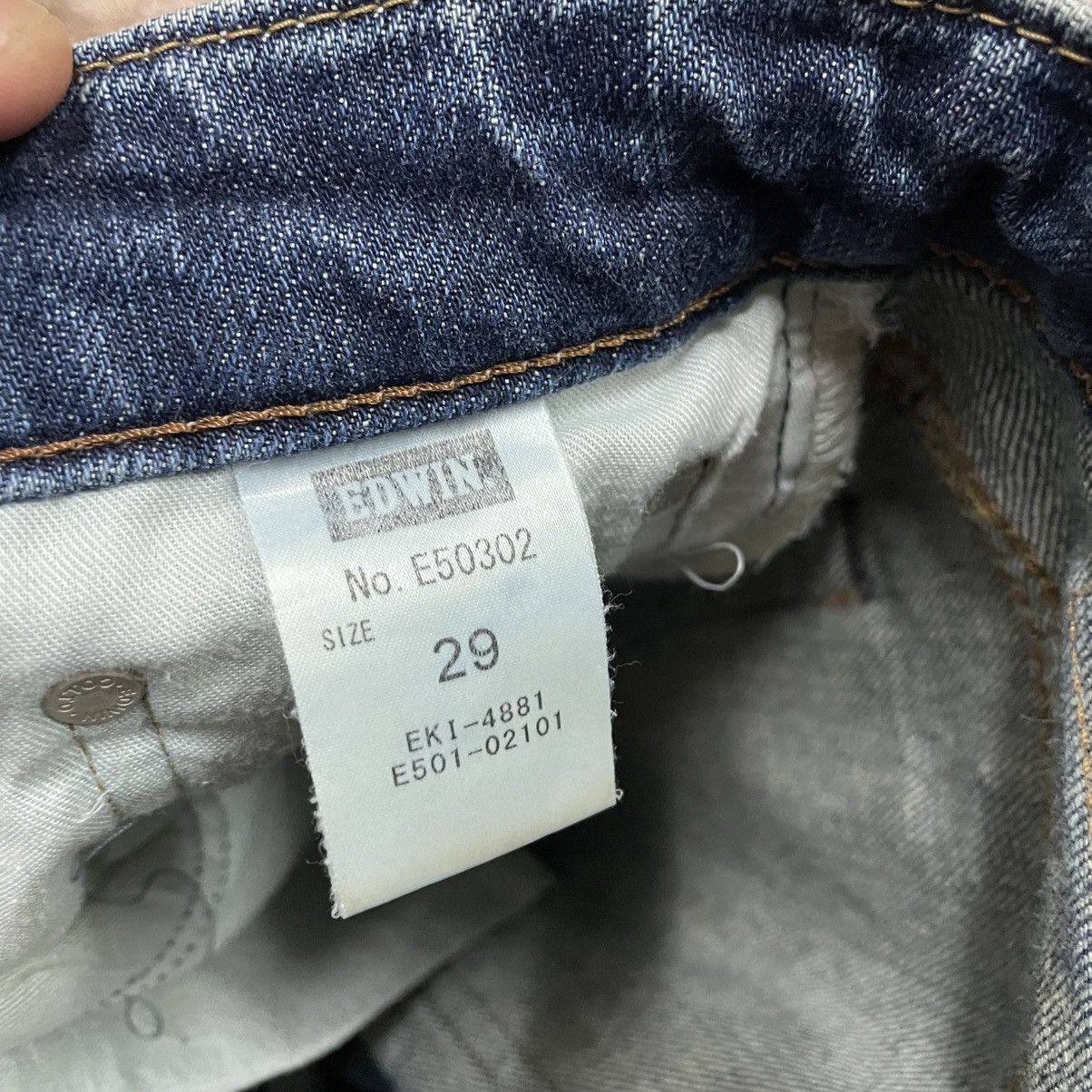 Edwin 🔥Vintage Edwin E50302 Stoned Washed Distress Denim Jeans Size US 30 / EU 46 - 13 Thumbnail