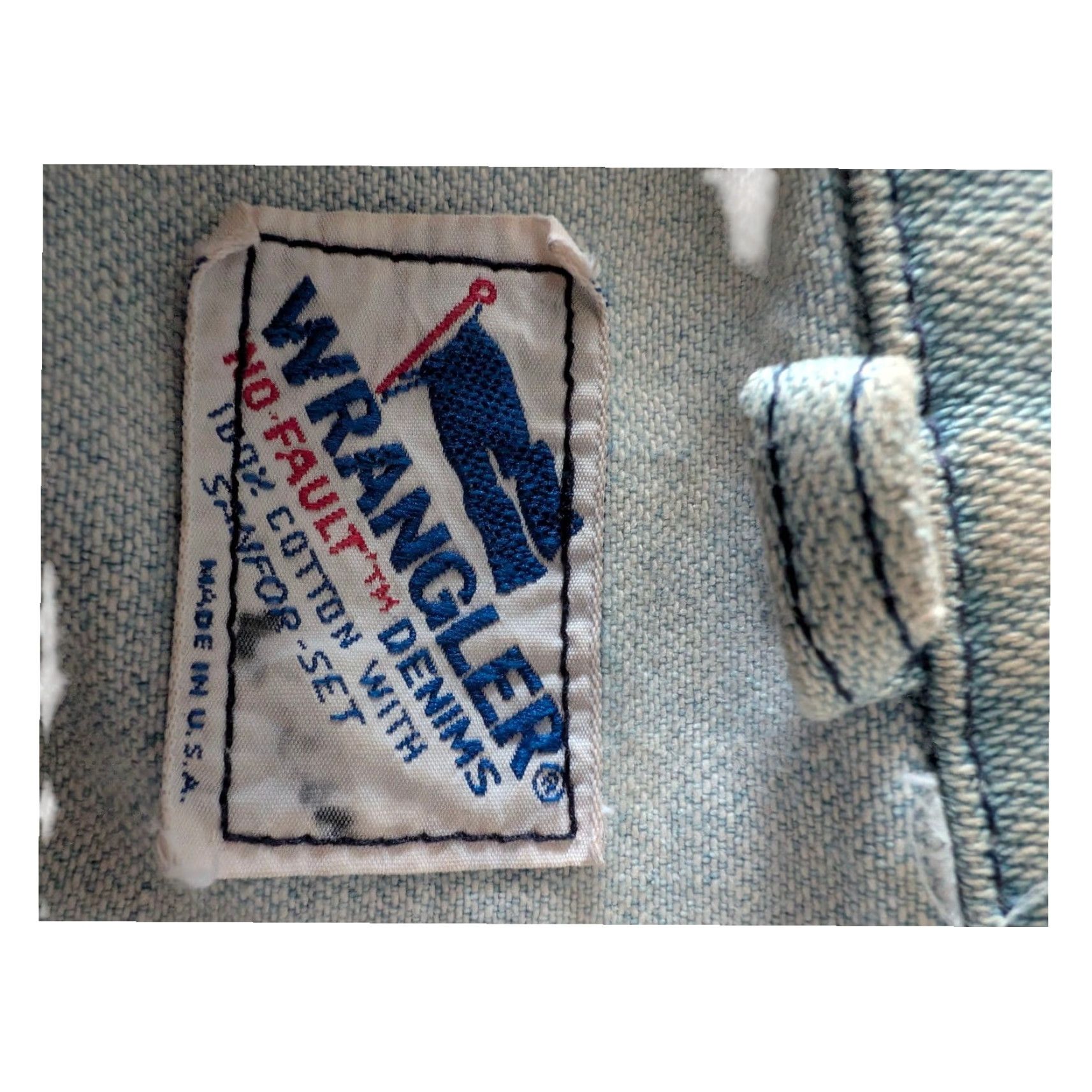 Wrangler VINTAGE Wrangler Denim Jacket – Light Wash – Men’s M – USA Made – No Fault Denim – 80s 90s Trucker Style, Blue, Button Closure, Regular Fit Size US M / EU 48-50 / 2 - 7 Thumbnail