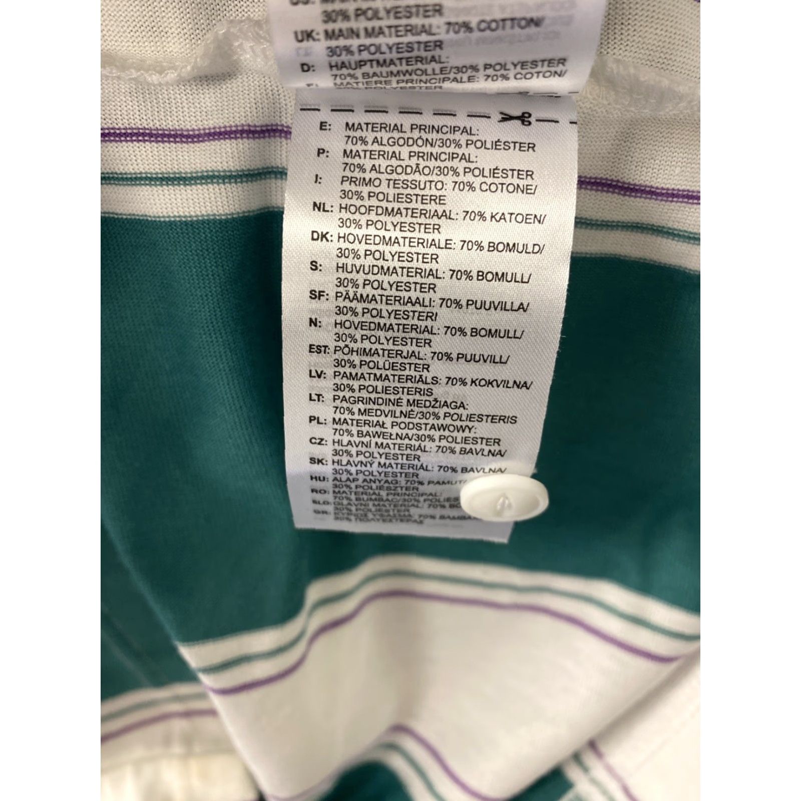 Adidas Adidas Polo Shirt Men L Cotton Blend Primegreen White / 162-40 Size US L / EU 52-54 / 3 - 7 Thumbnail