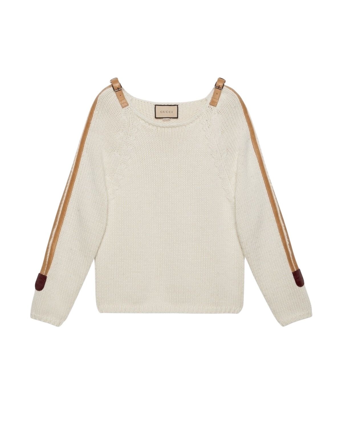 Gucci Buckle Strap Wool Sweater