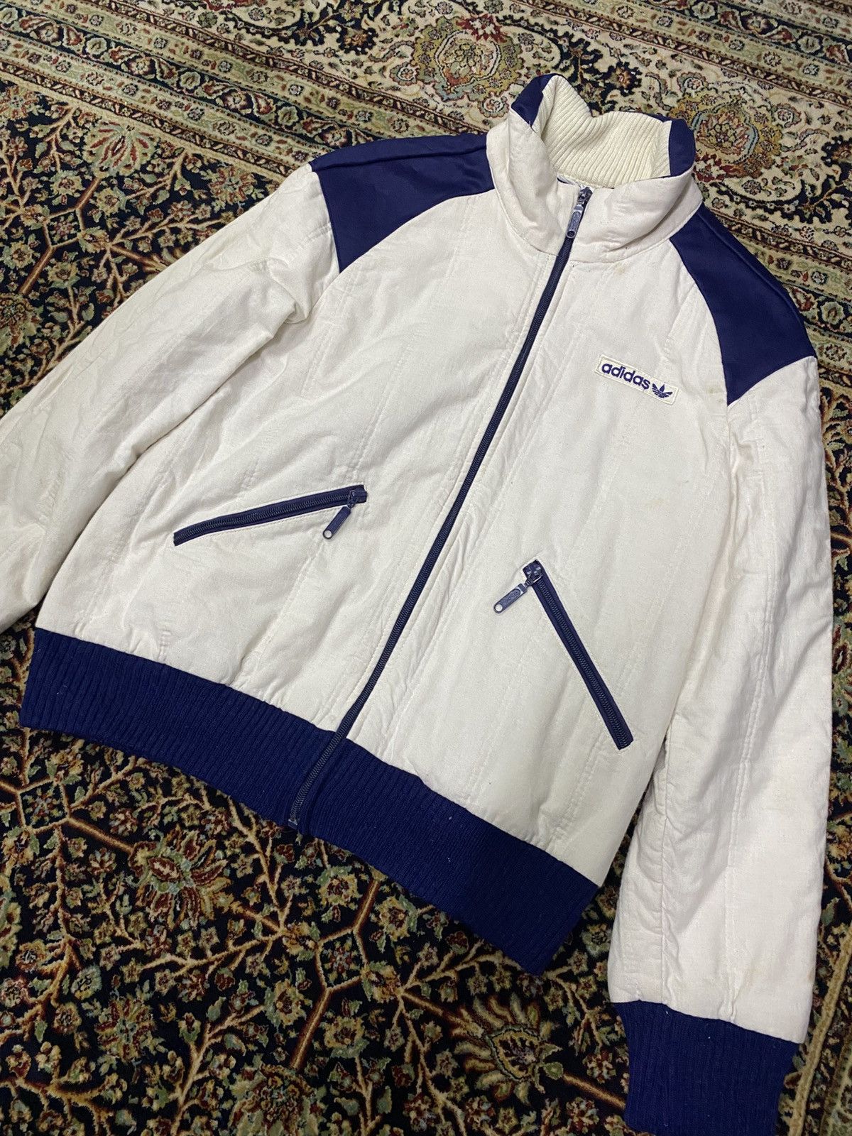 Adidas × Vintage Vintage Adidas Jacket Zipper Opti Made Finland Size US S / EU 44-46 / 1 - 2 Thumbnail