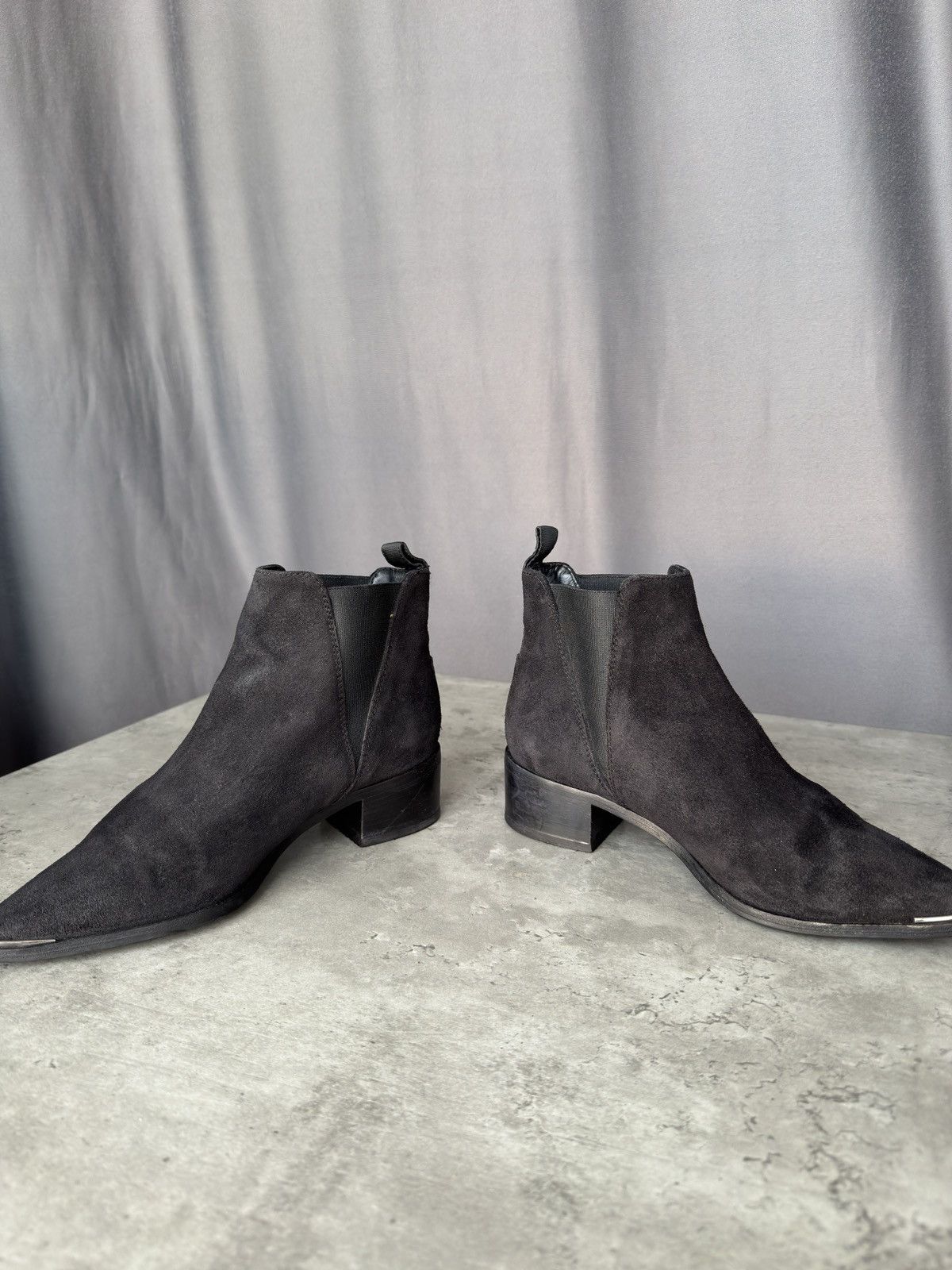 Acne Studios Acne Studios Jensen Ankle Boots Black Suede Italian Shoes Size US 5.5 / IT 35.5 - 3 Thumbnail