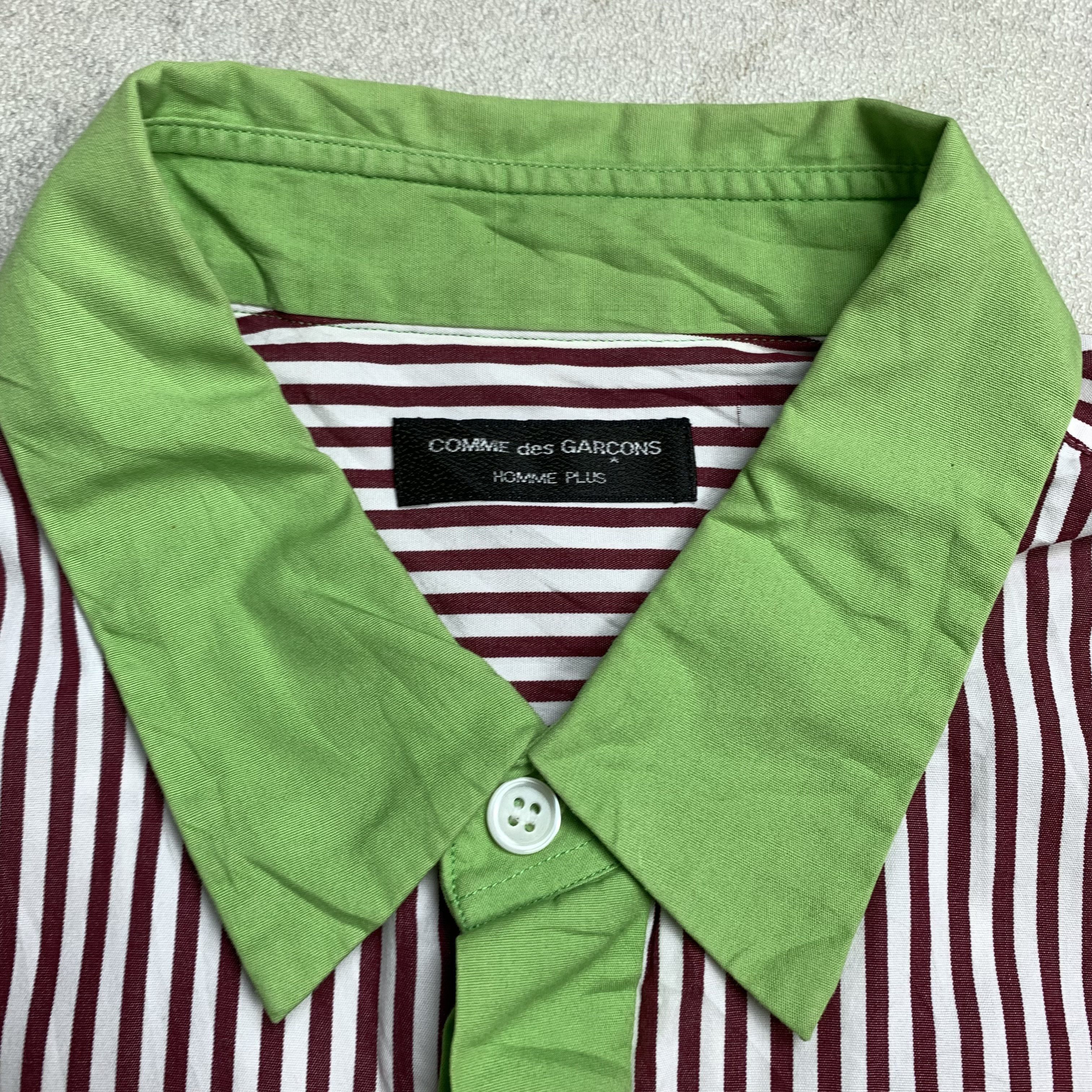 Comme des Garcons Comme Des Garcons Homme Plus CDG Striped Button Up Shirt Size US L / EU 52-54 / 3 - 6 Thumbnail