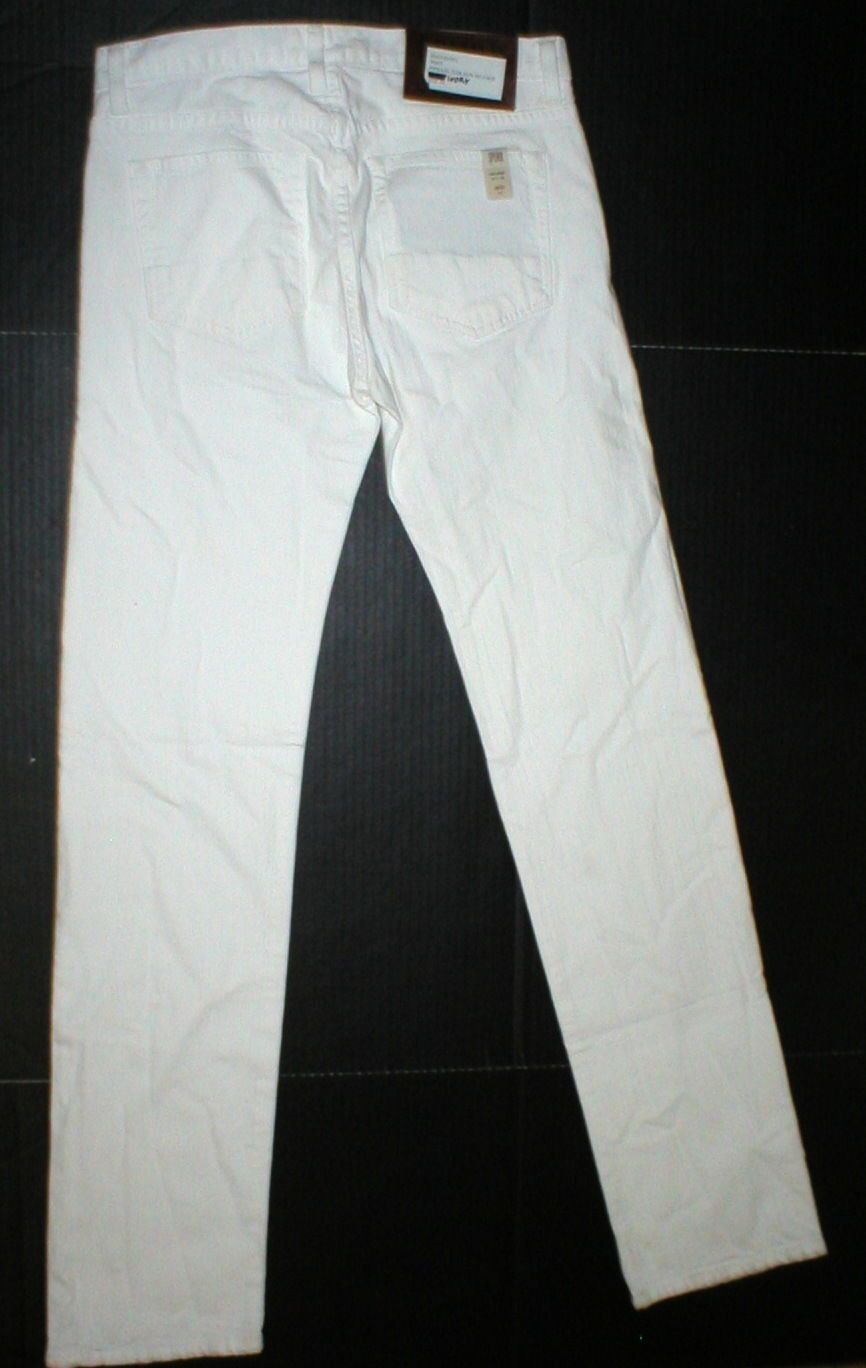 Other New 30 x 34 Mens Designer Spurr Pipe Jeans USA White Slim Size US 30 / EU 46 - 6 Thumbnail