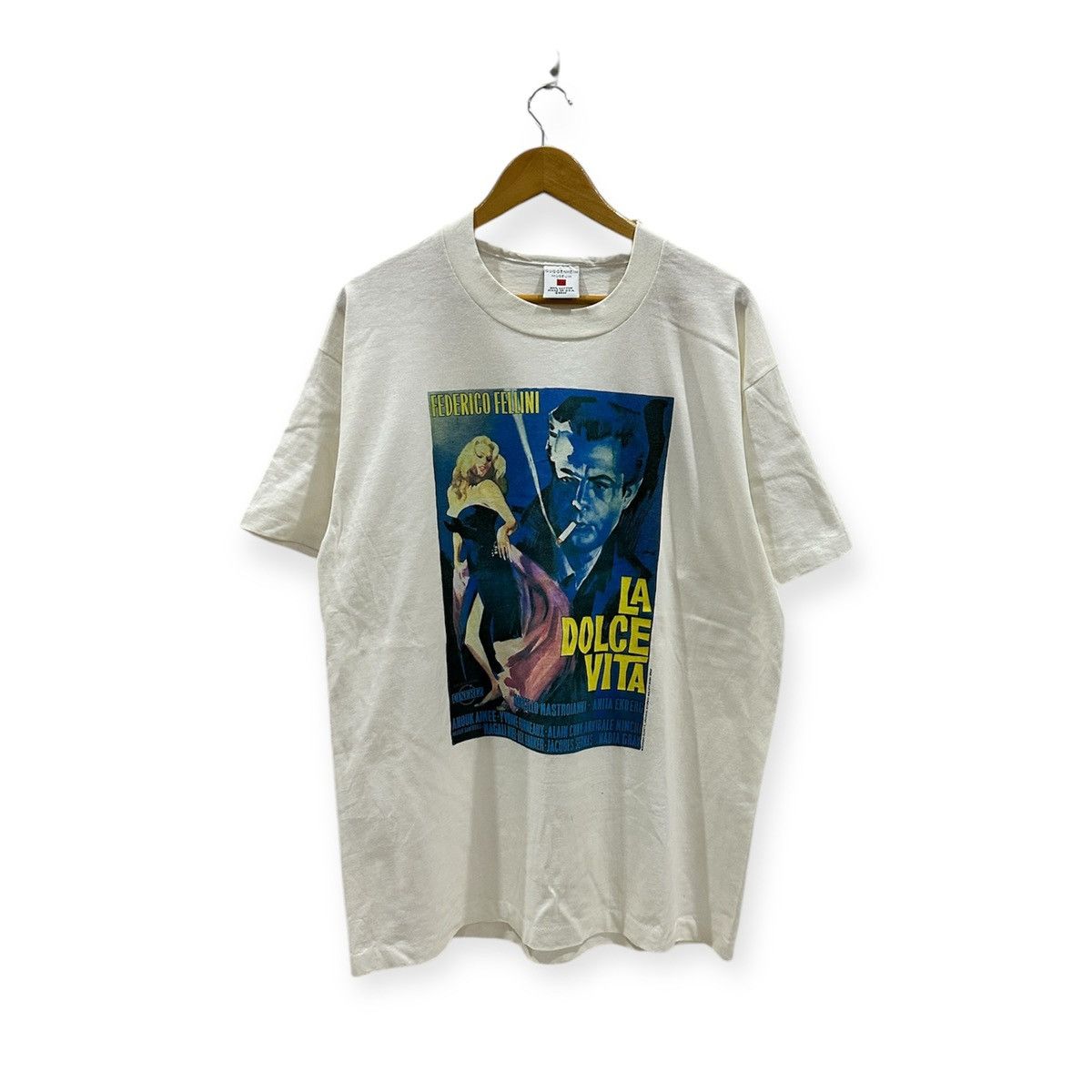 Vintage vintage 1994 LA DOLCE VITA thriller comedy promo t-shirts Size US XL / EU 56 / 4 - 1 Thumbnail